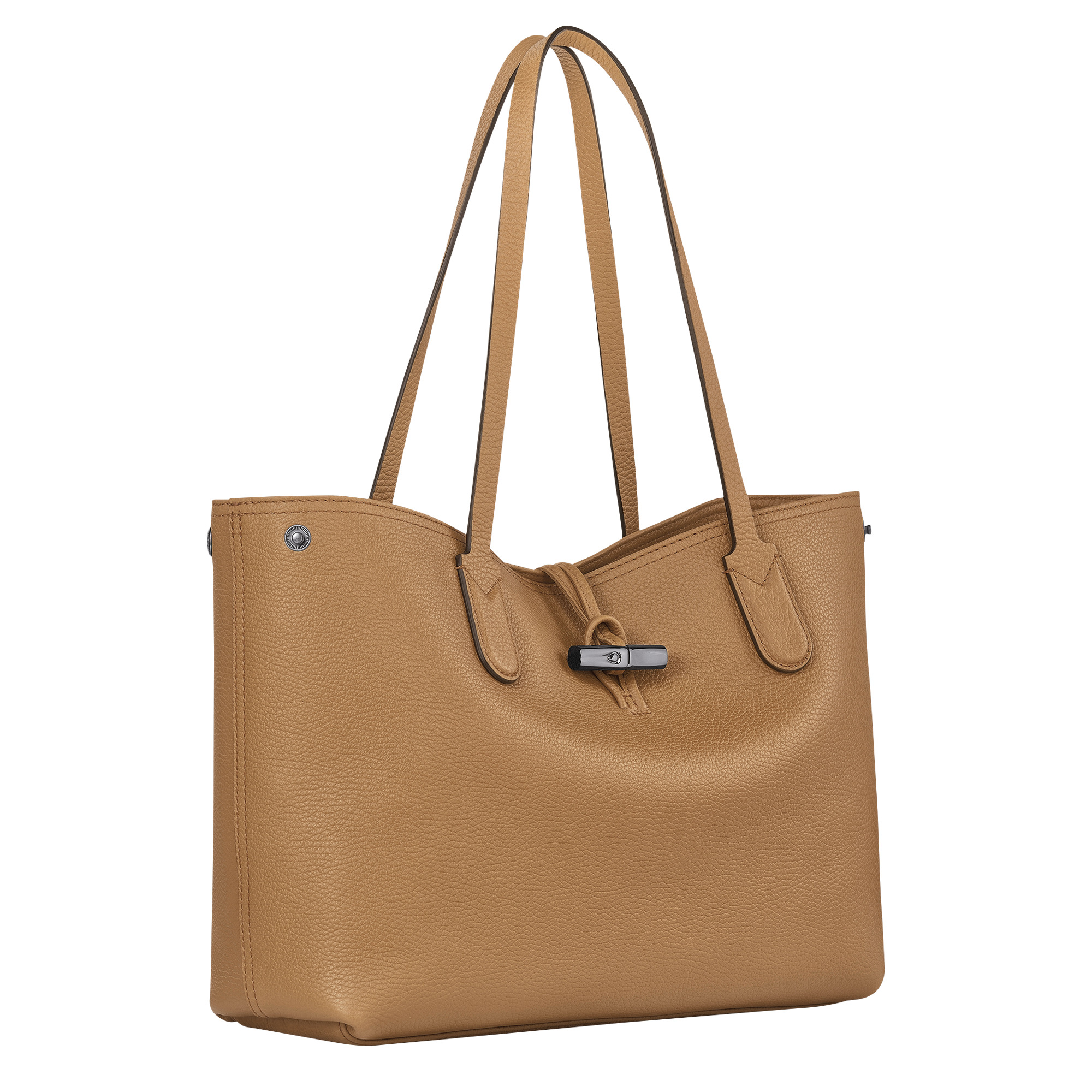 Le Roseau Essential L Tote bag Fawn - Leather - 3
