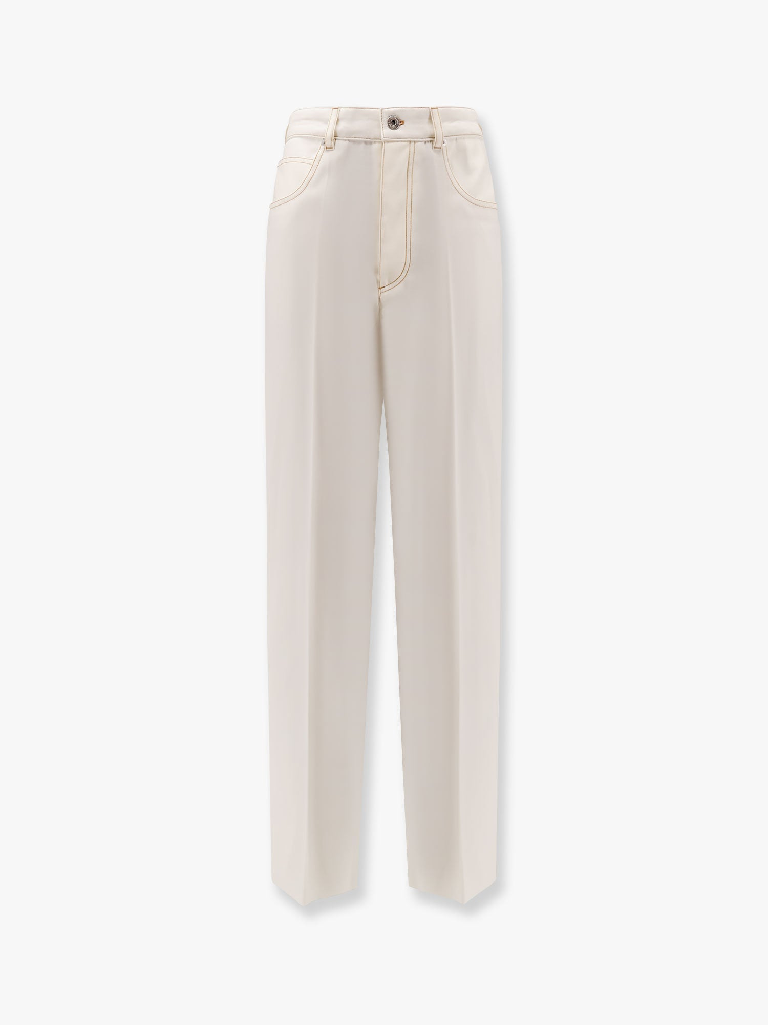 Bottega Veneta Wool Wide Leg Trouser - 1