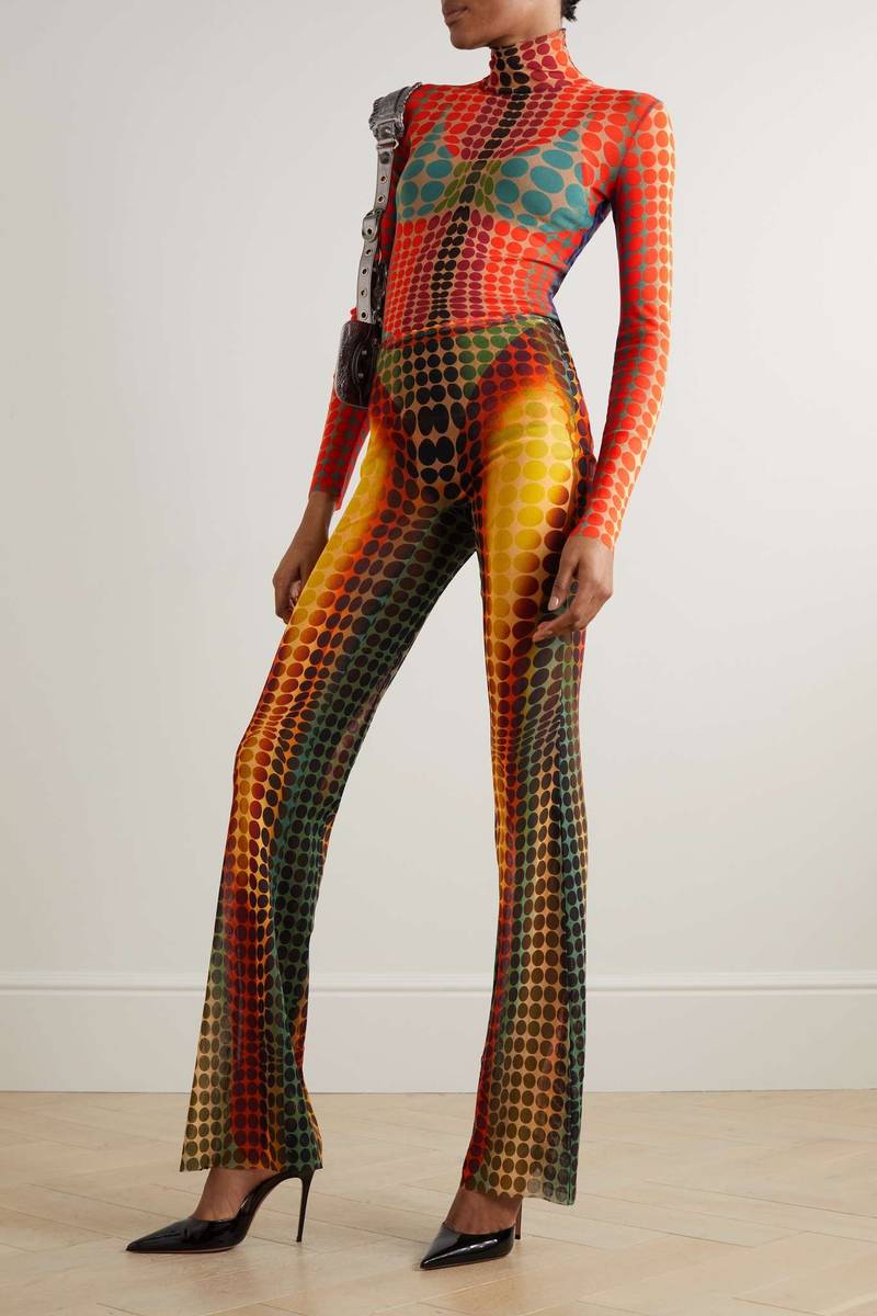 Jean Paul Gaultier The Orange dot-print top outlook