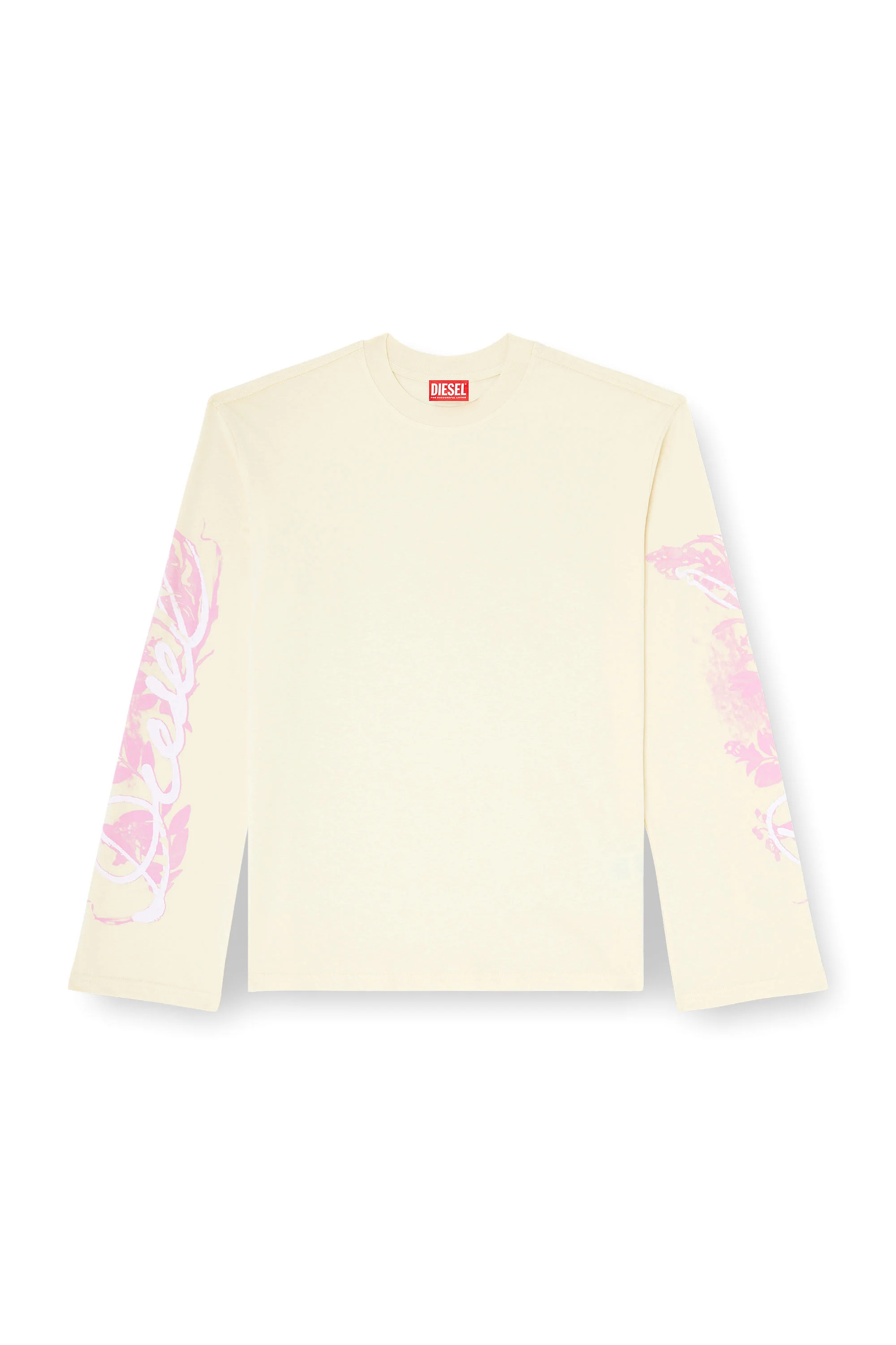 LONG-SLEEVE T-SHIRT WITH GRAPHIC PRINTS AND CRYSTALS - 1