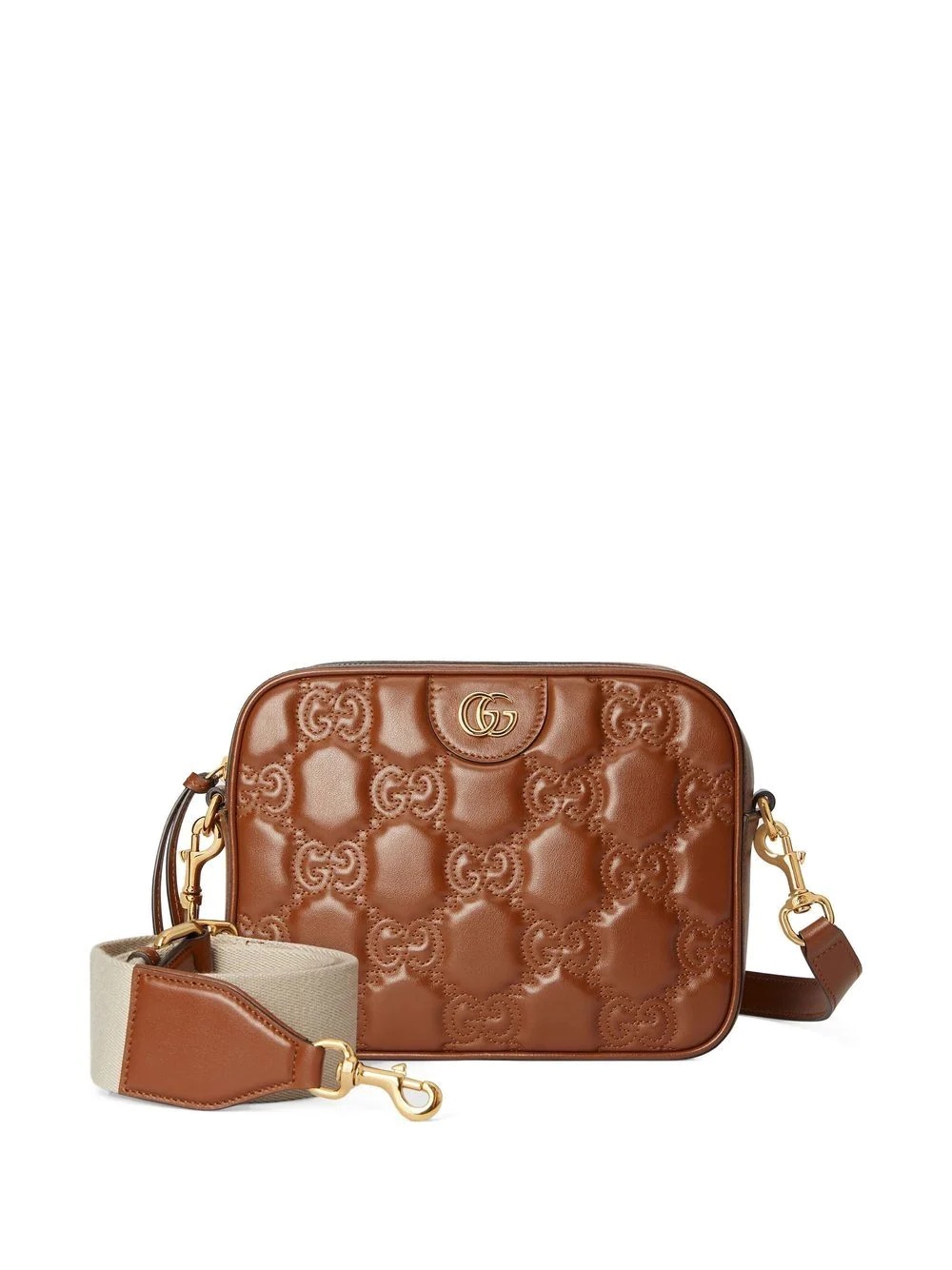 GG-quilted leather crossbody bag - 6