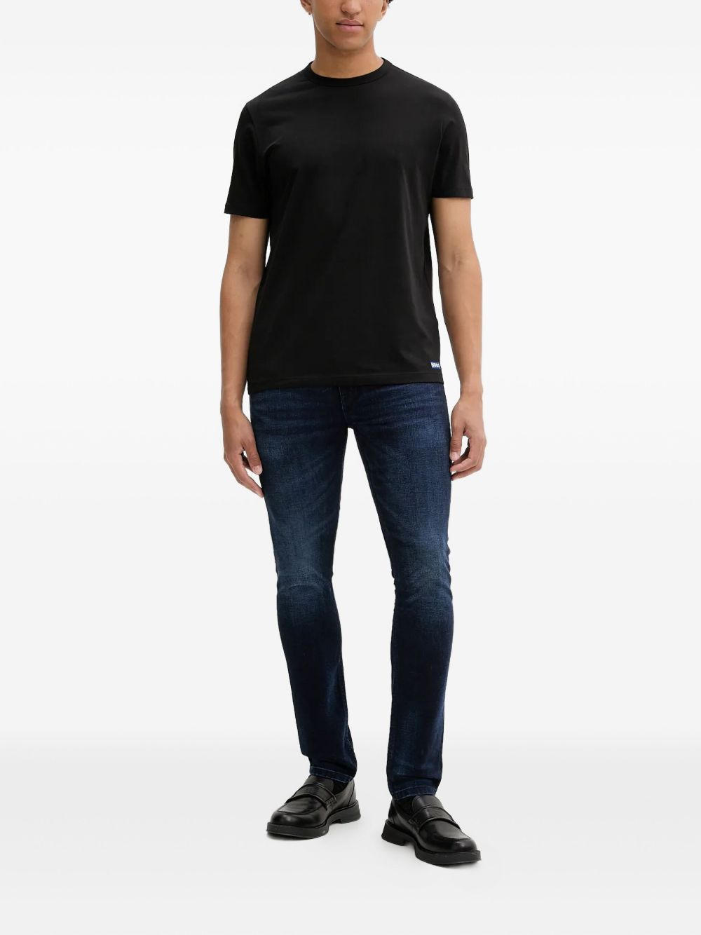 logo-patch denim jeans - 2