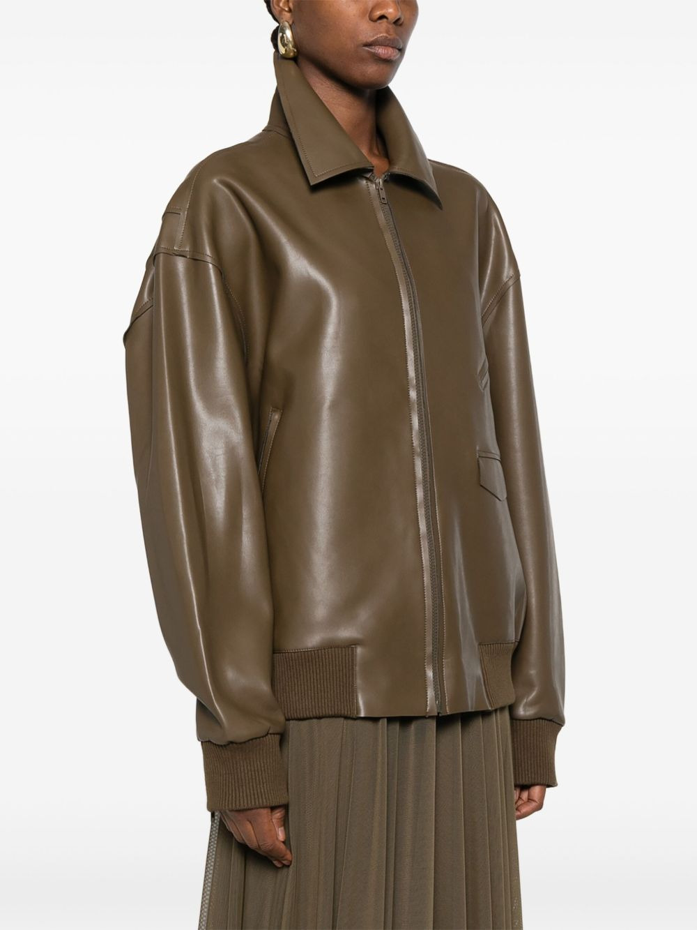 zip-front bomber jacket - 3