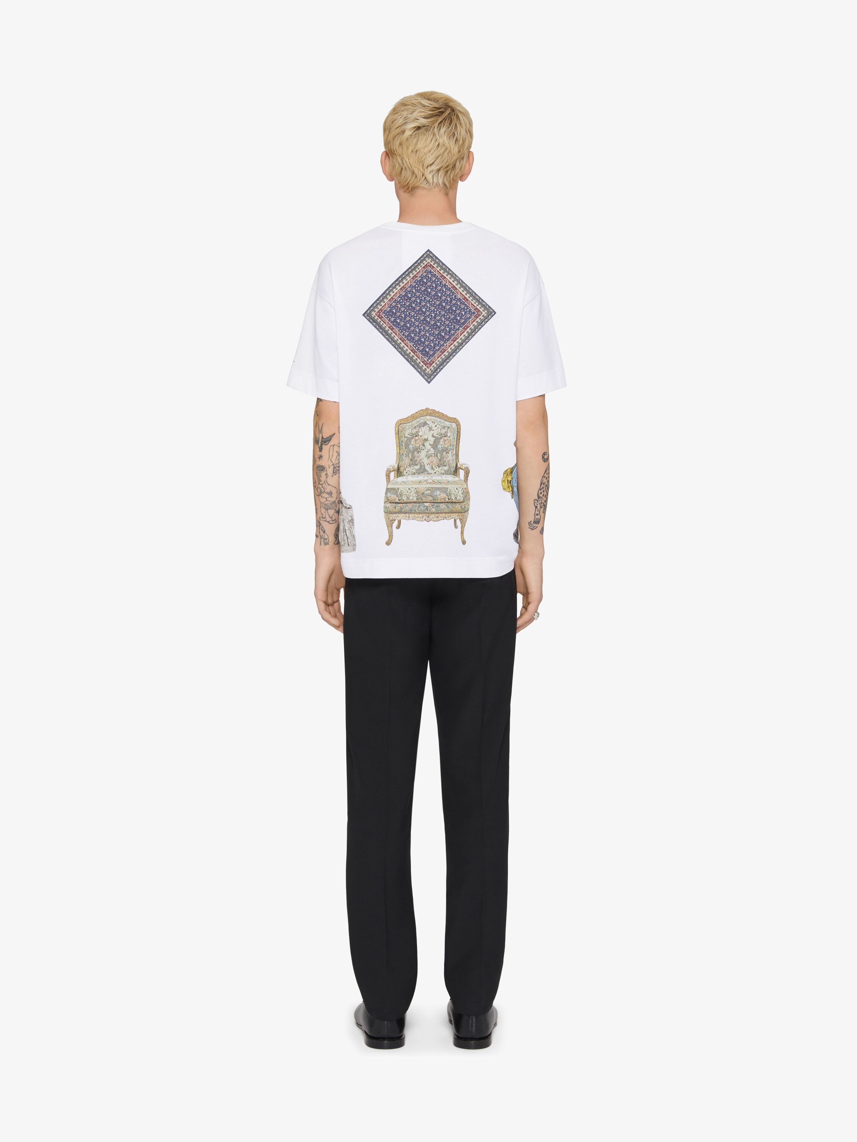 T-SHIRT IN COTTON WITH HUBERT OBJECTS PRINT - 3