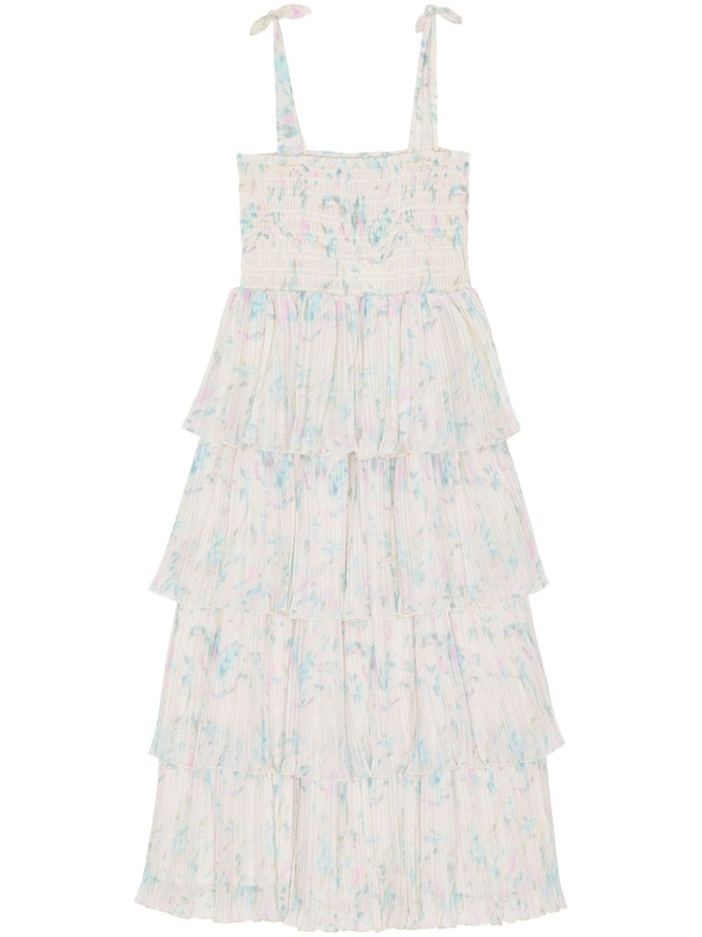 ruffled midi dress - 1