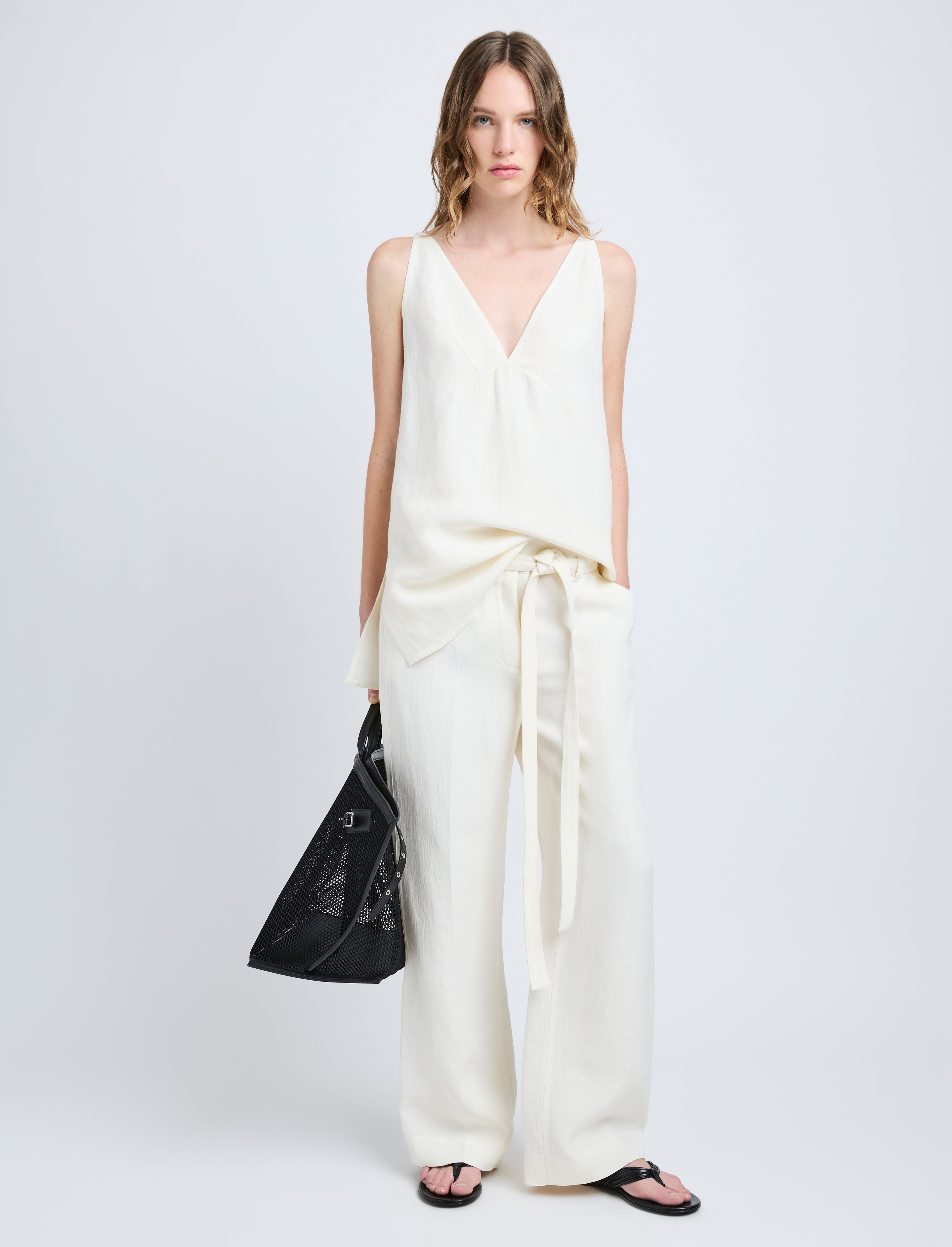 Maggi Pant in Cotton Viscose Linen - 2