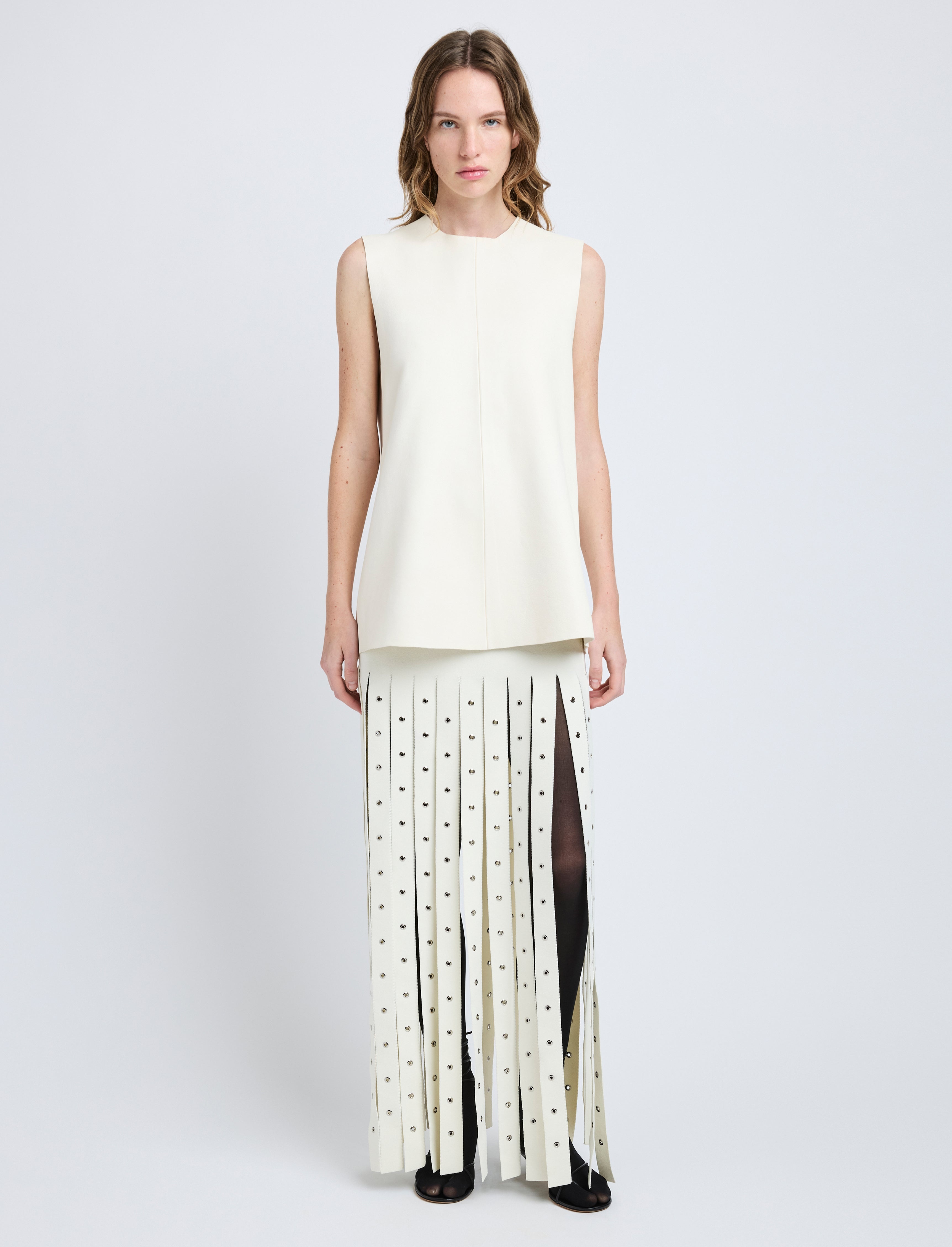 Effe Skirt in Compact Viscose Knit - 2