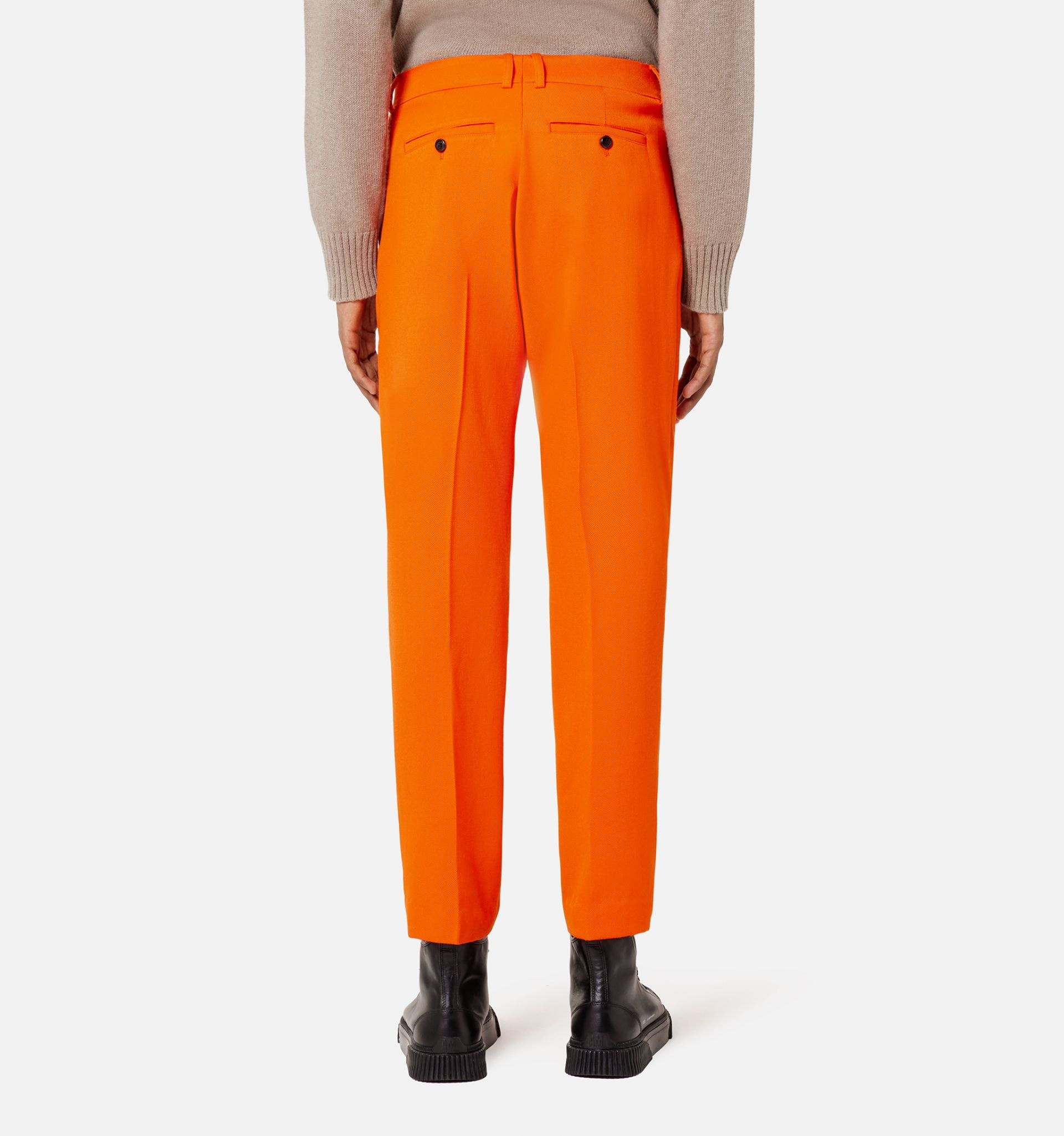 Cigarette Fit Trousers - 6
