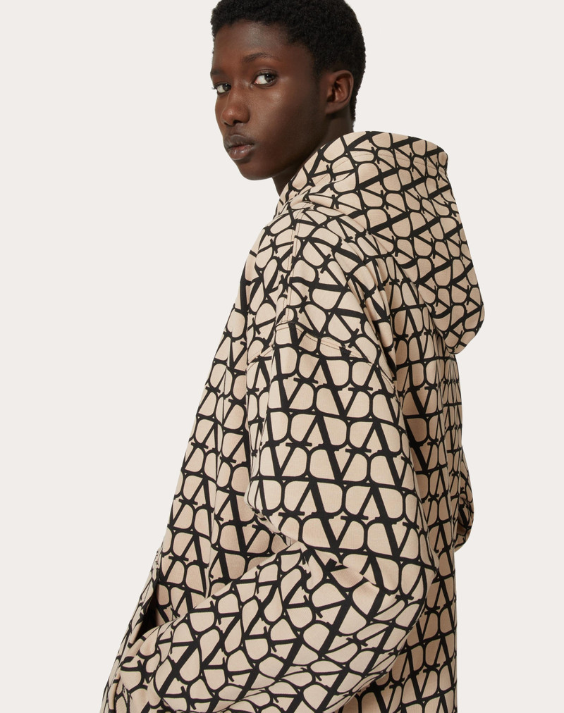 COTTON HOODED SWEATSHIRT WITH TOILE ICONOGRAPHE PRINT 5