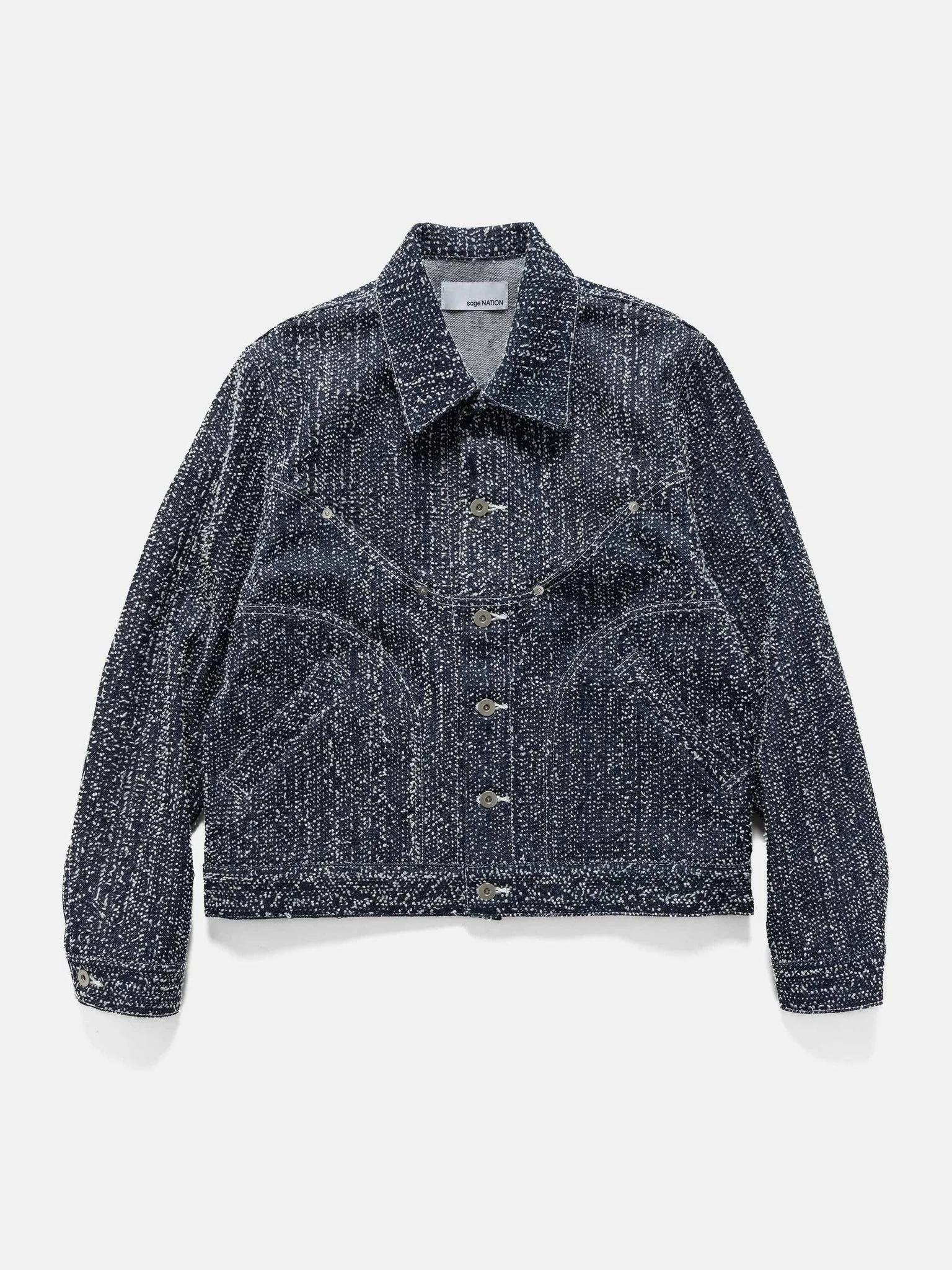 Denim Jiji Jacket Indigo Needle Punch - 1