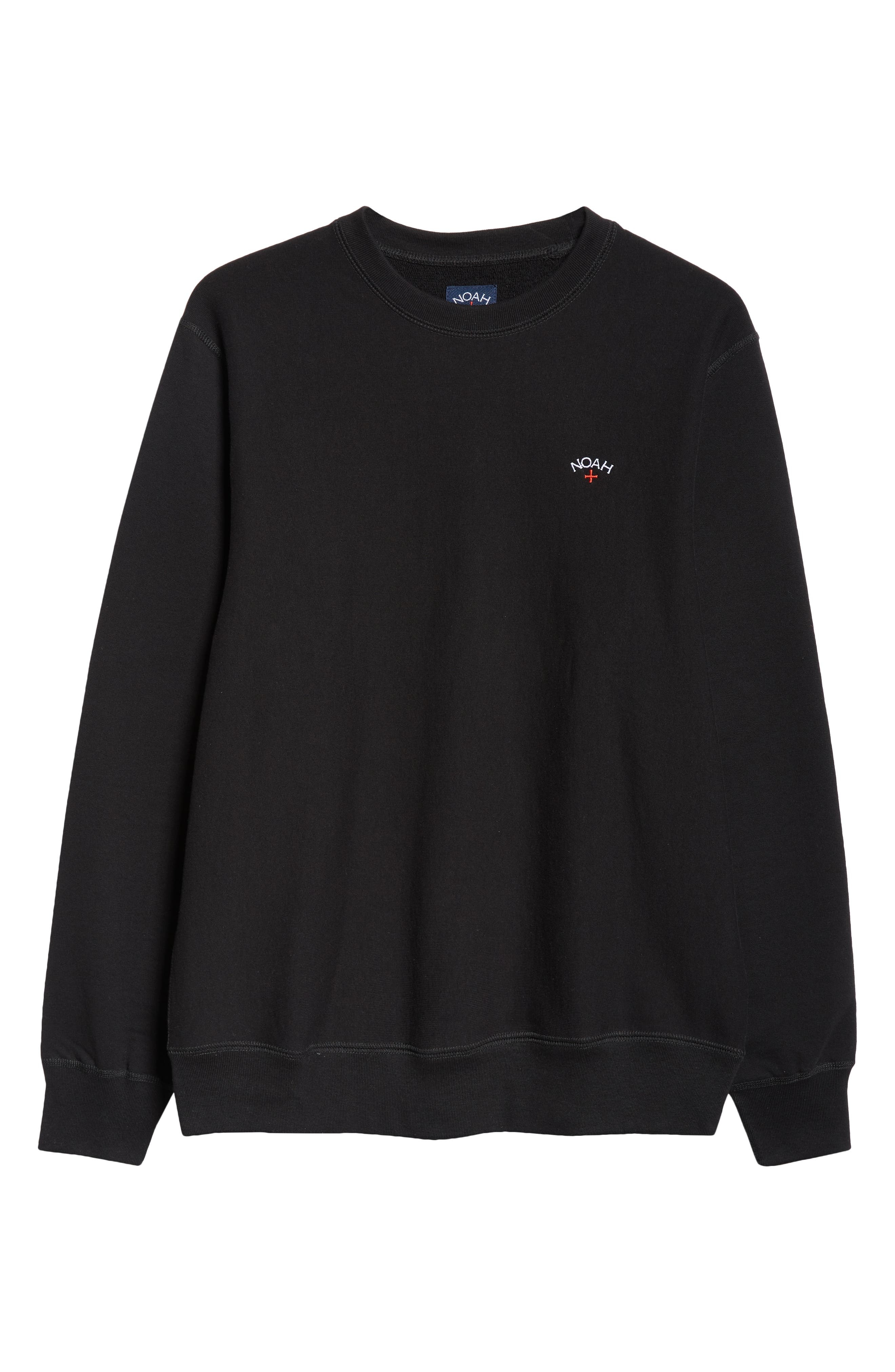 Noah Classic Cotton French Terry Crewneck Sweatshirt in Black at Nordstrom - 5