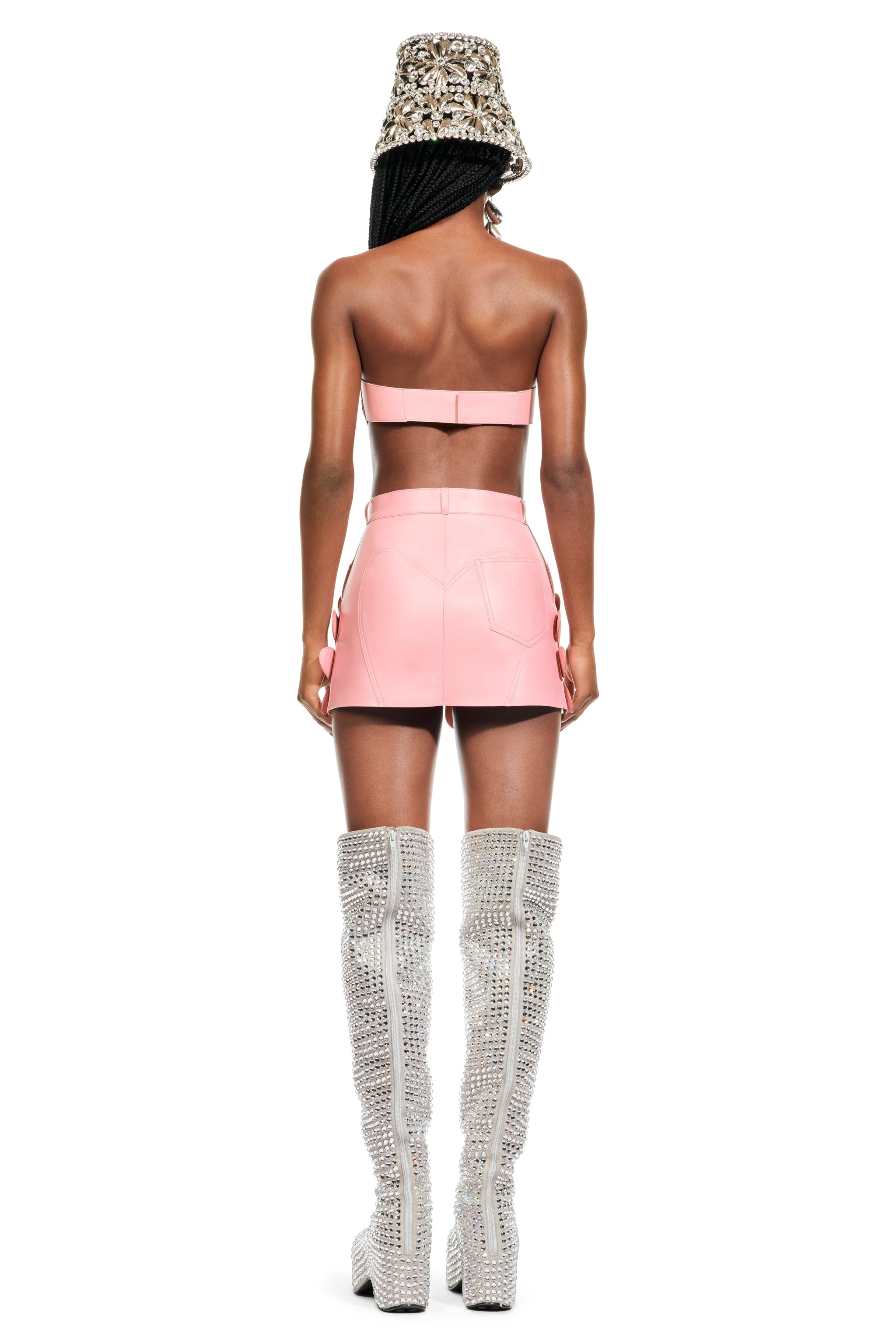 MUSSEL FLOWER LEATHER BANDEAU - 6