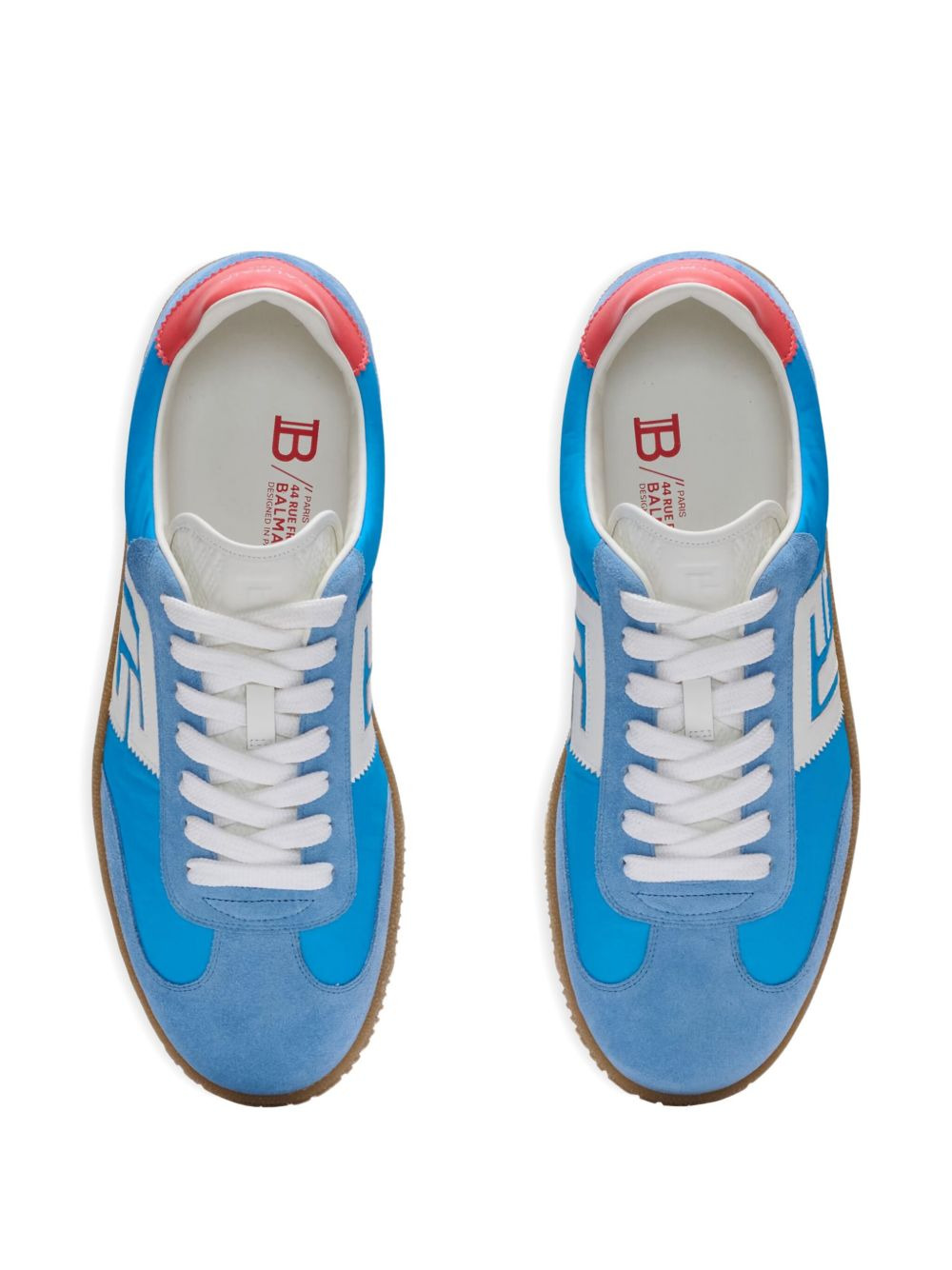 Swan leather suede sneakers - 4