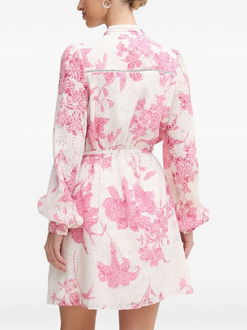 floral-print button-front mini dress - 2