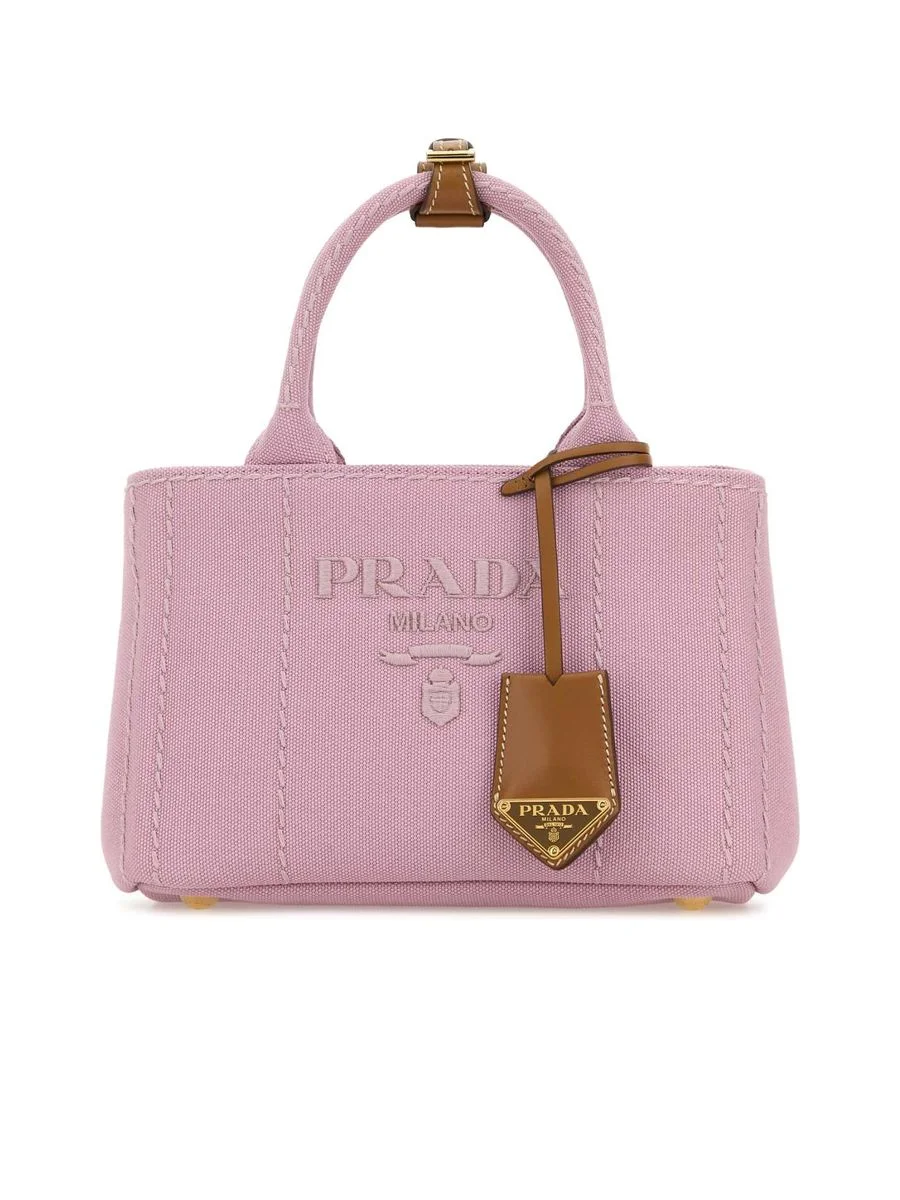 Prada Jardinière mini linen blend bag - 1