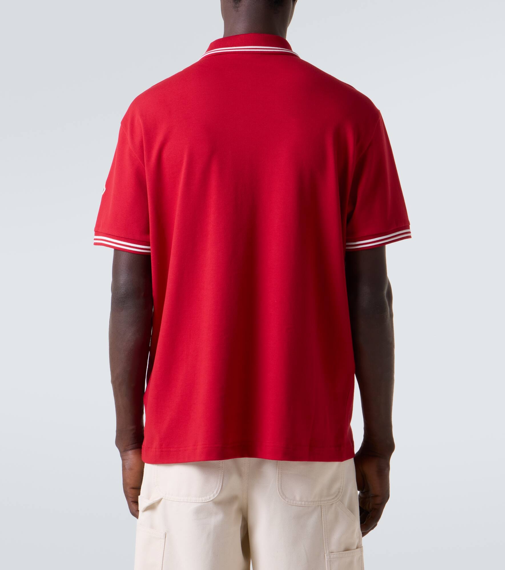 Logo cotton piqué polo shirt - 4