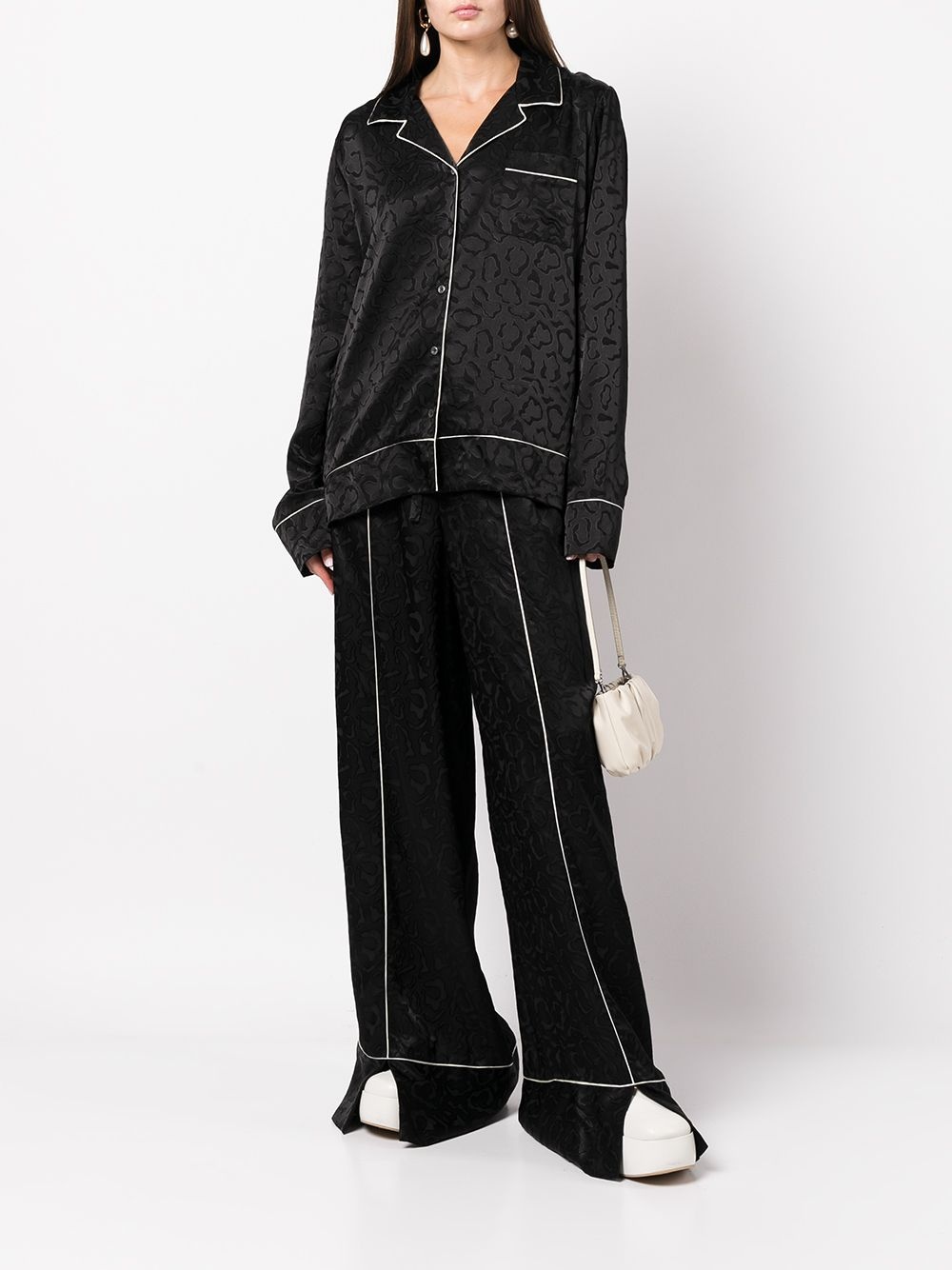 jacquard pyjama trousers - 2