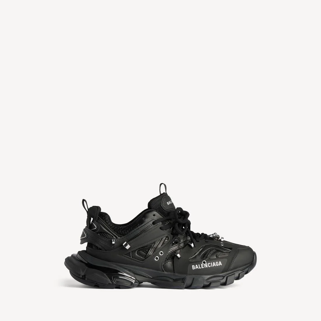 Men's Track Piercing Sneaker in Black - 1