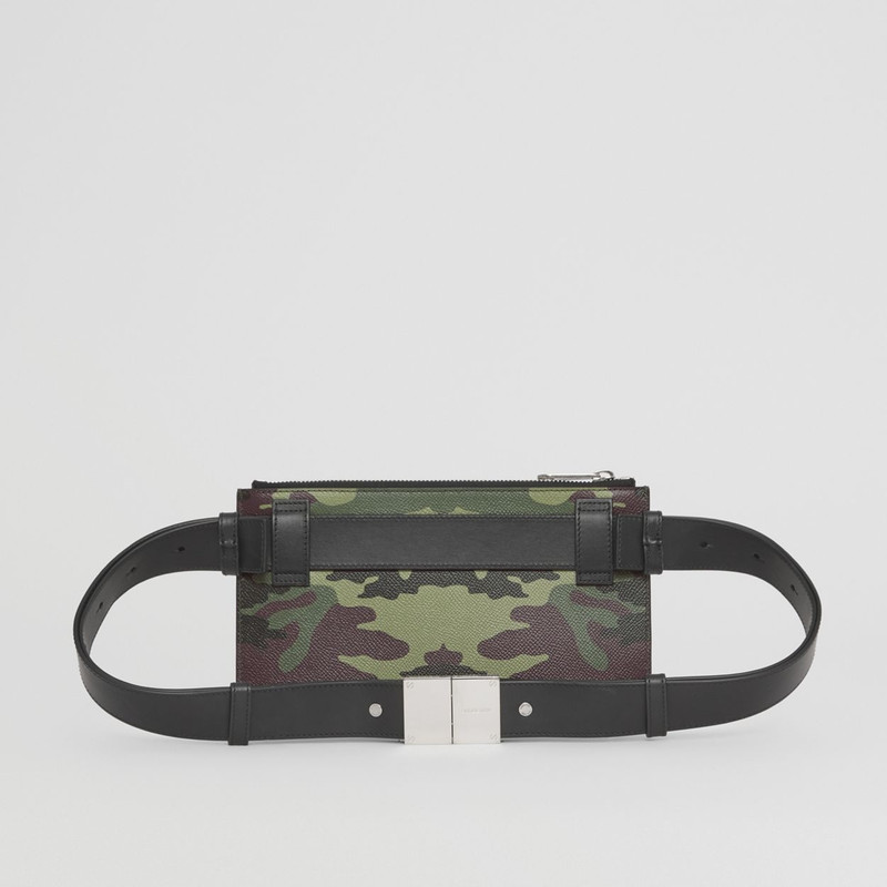 Camouflage Print Leather Olympia Belt Bag 8