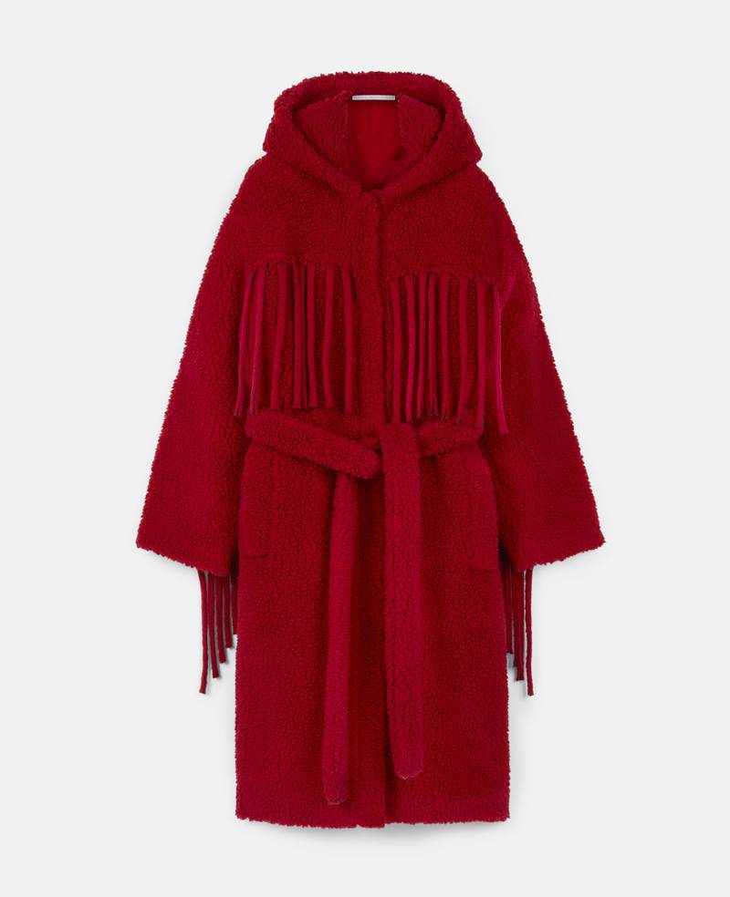Teddy Coat with Fringing - 1
