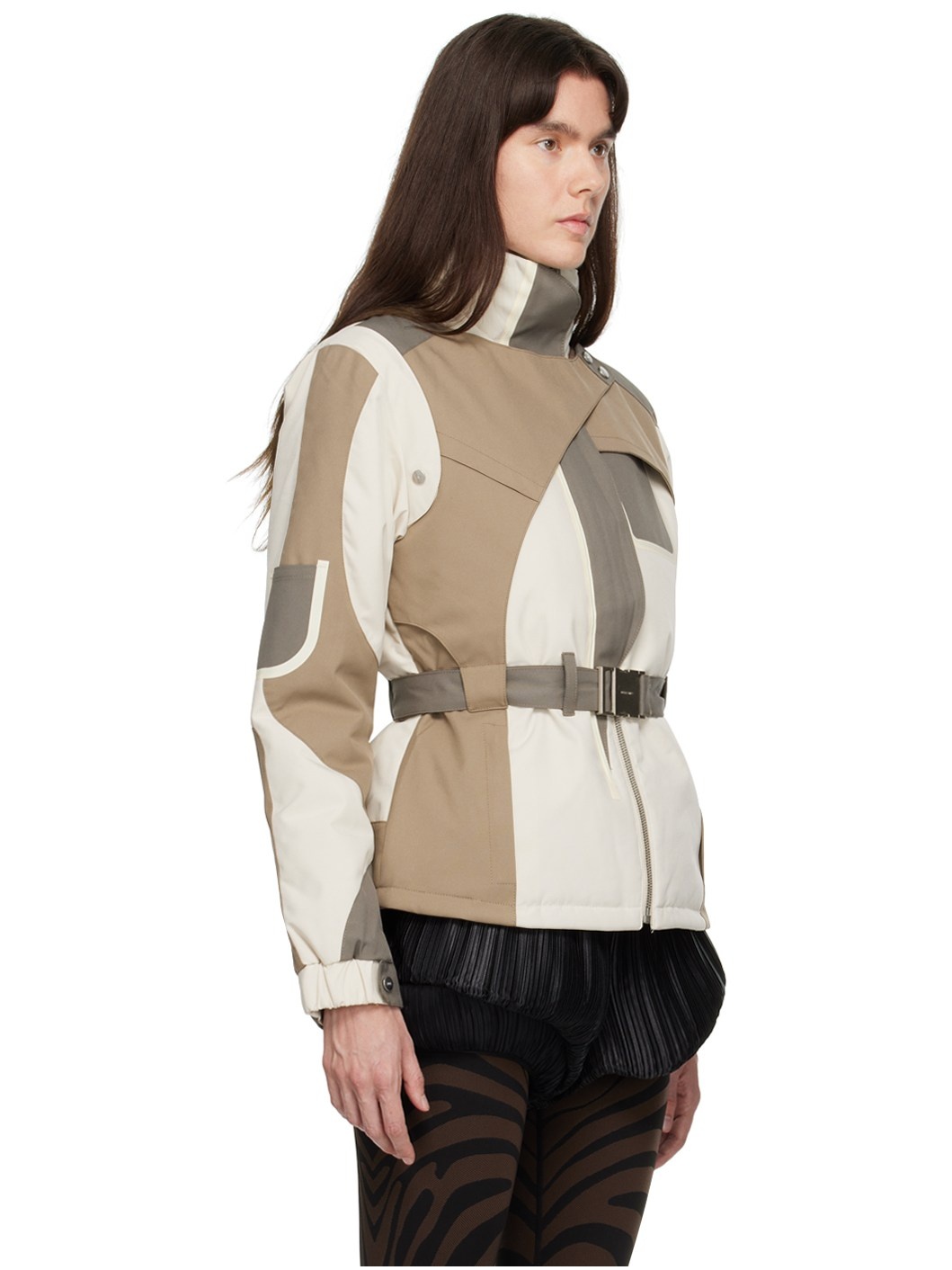 SSENSE Exclusive Beige & Gray Jacket - 2