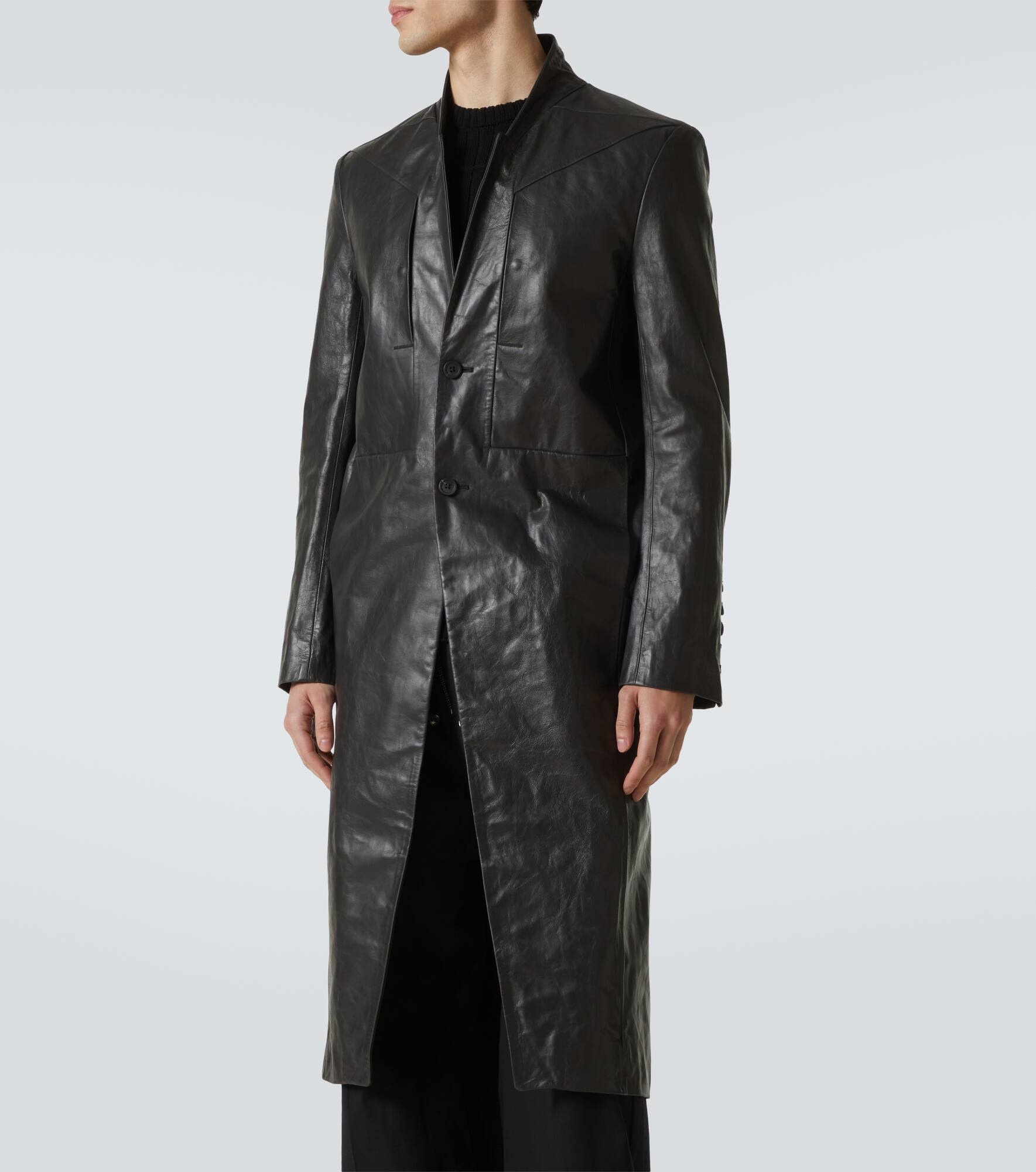 Leather coat - 3