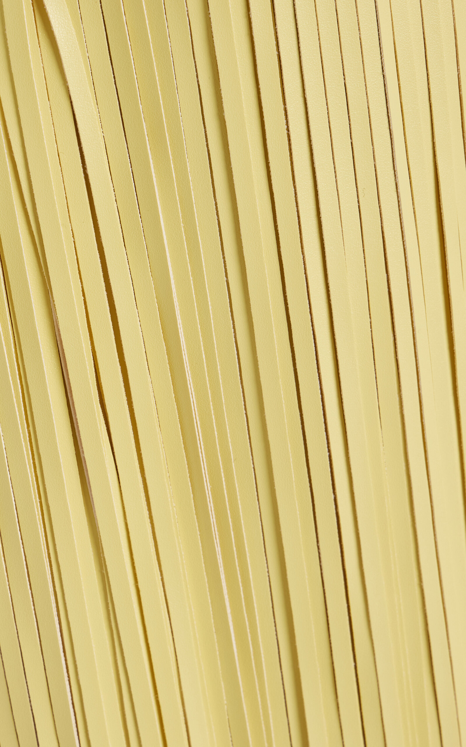 Veda Faux Leather Fringe Skirt yellow - 6