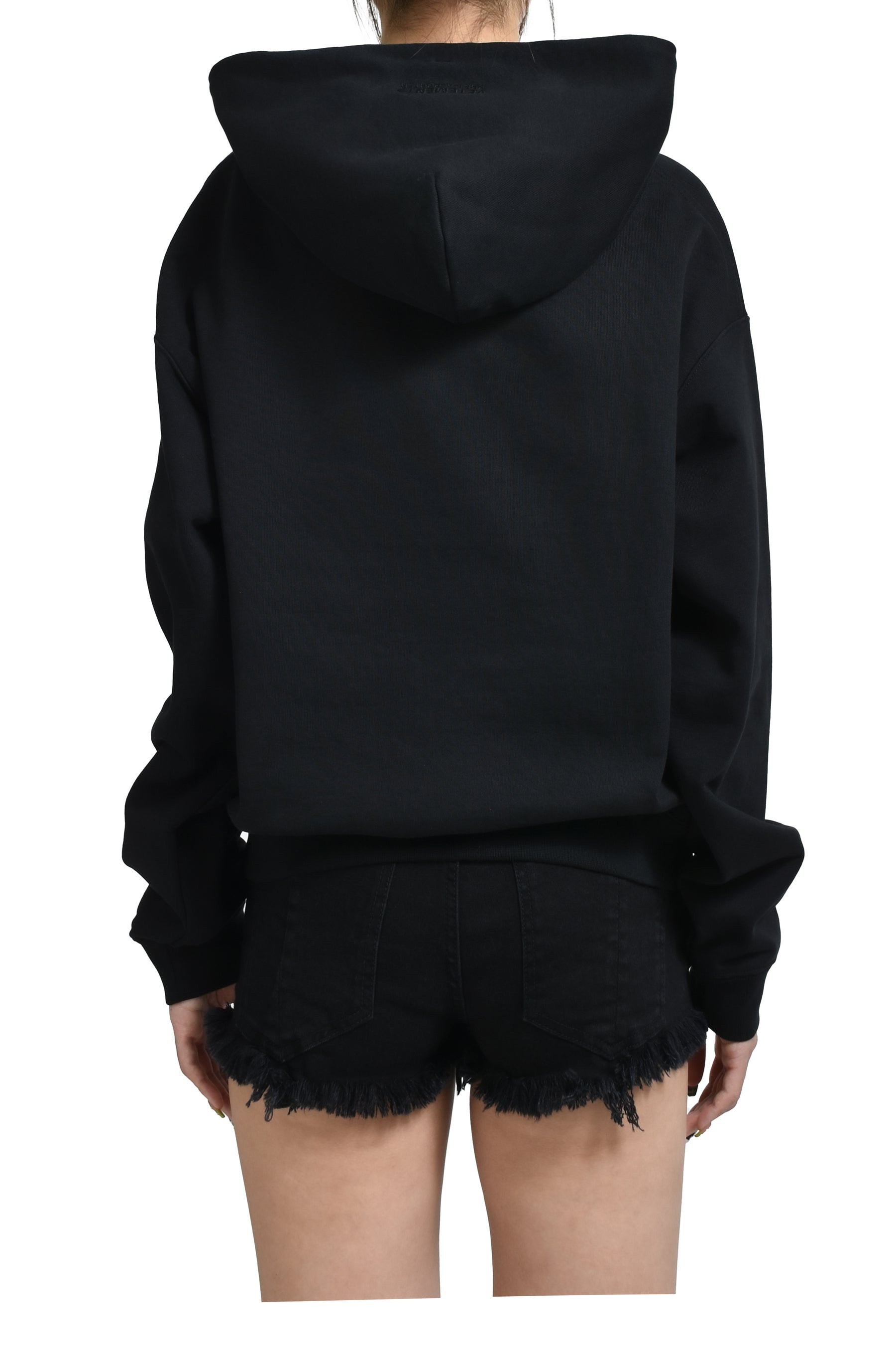 LOGO FITTED HOODIE / BLK - 3