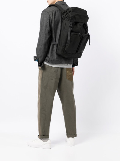 Comme des Garçons Homme logo-patch detail backpack outlook