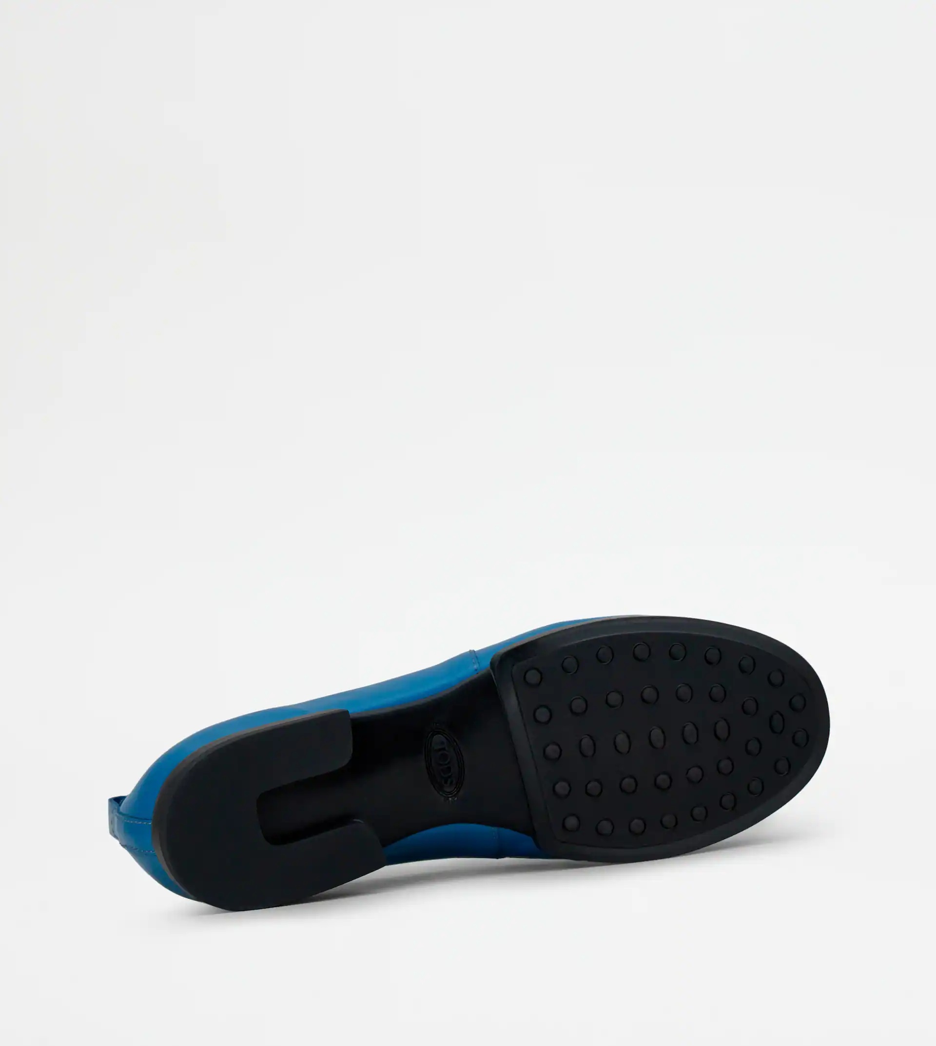 LOAFERS IN LEATHER - BLUE - 5
