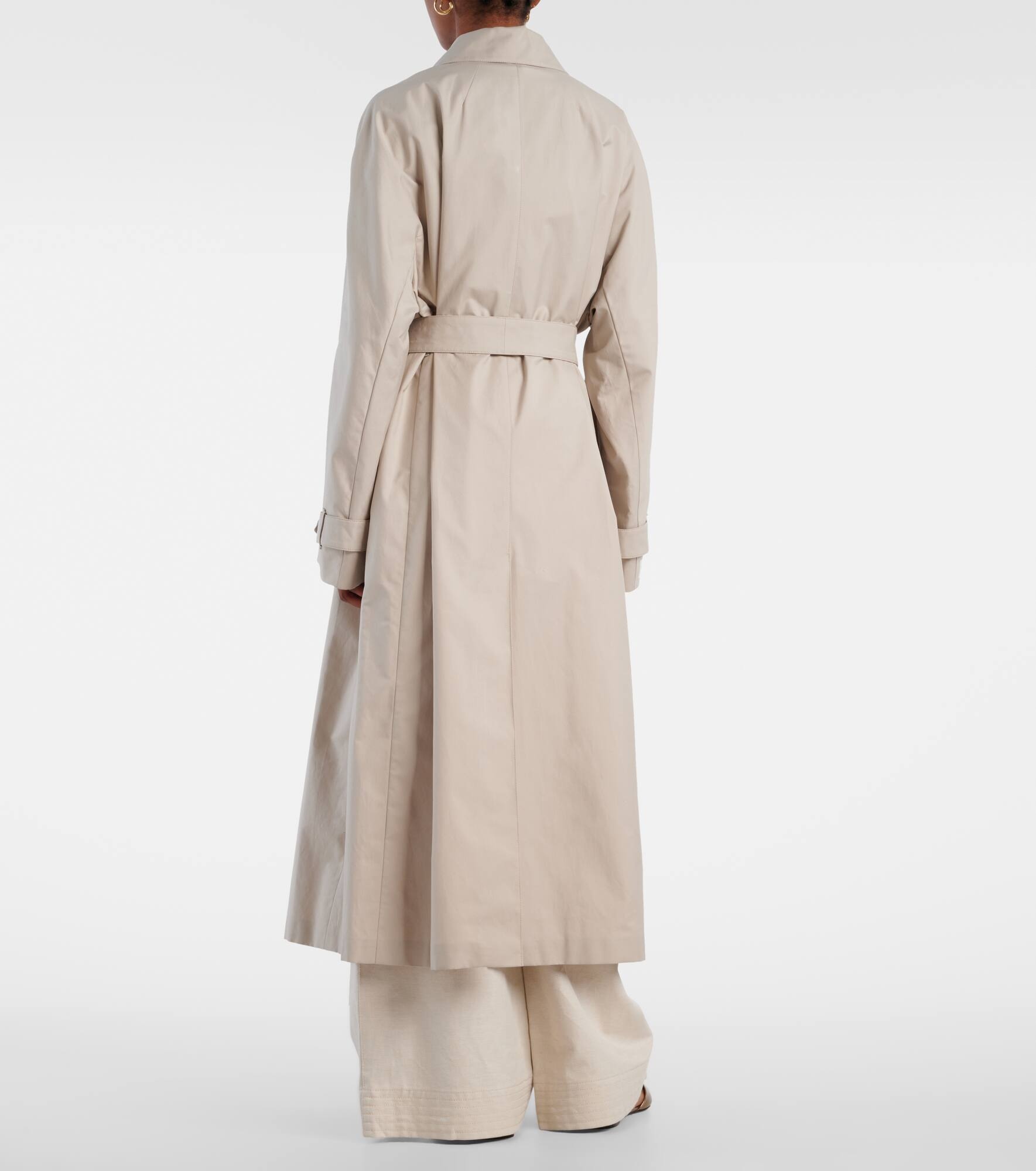 Strench cotton-blend twill trench coat - 3