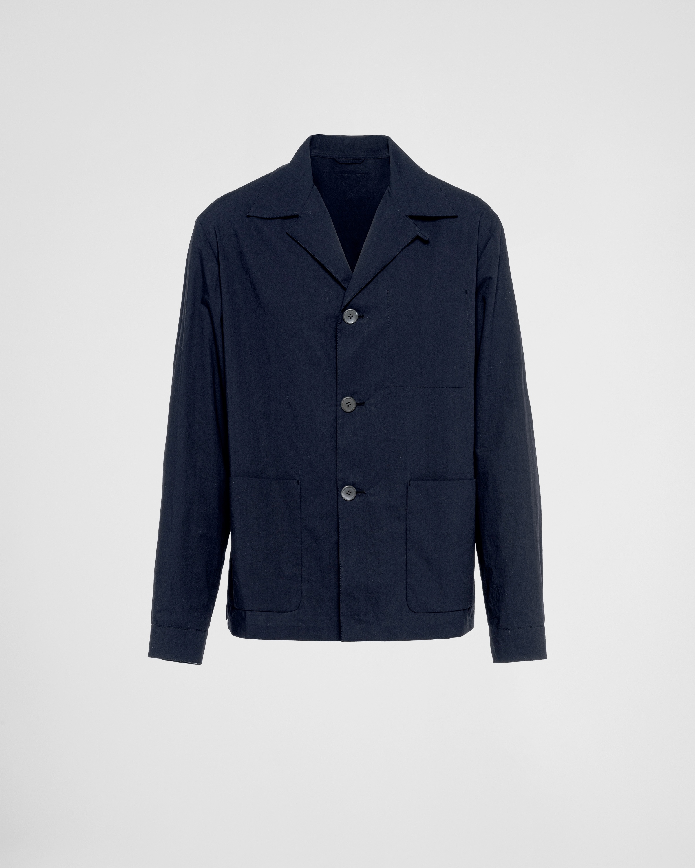 【送料&関税込】Prada Single-breasted Belted Shirt Jacket Prada Single-breasted cotton jacket | REVERSIBLE