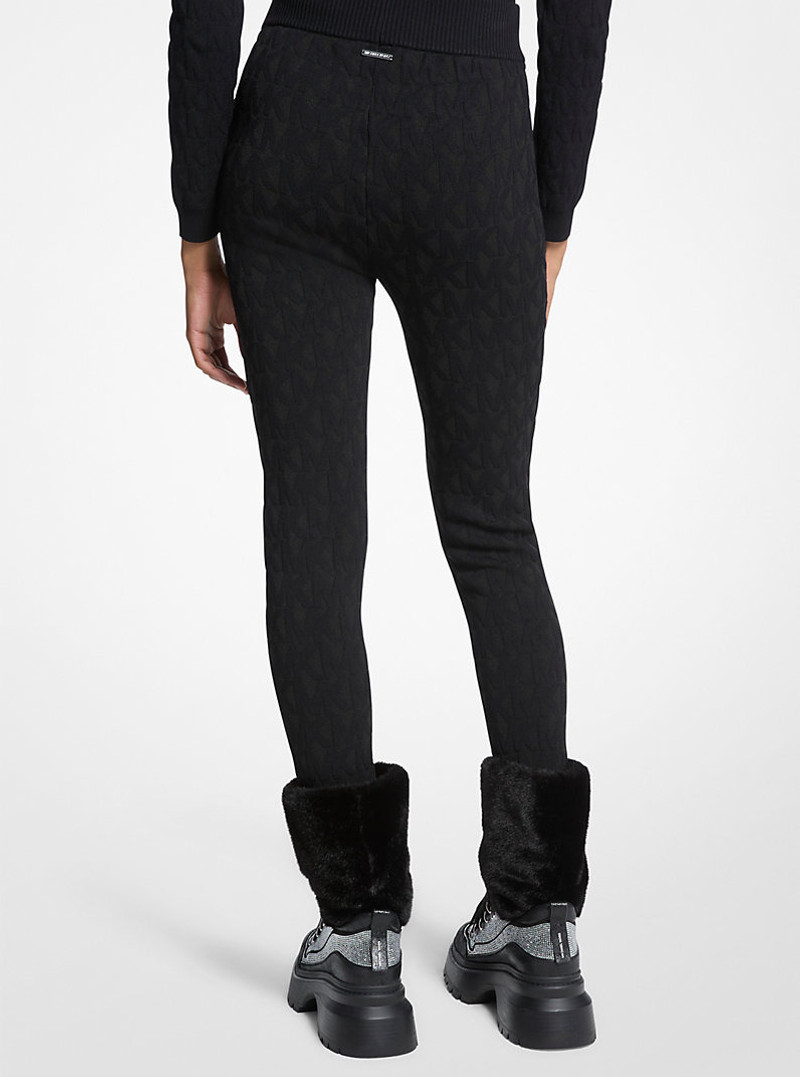 MICHAEL KORS Logo Embossed Jacquard Ski Stirrup Leggings outlook