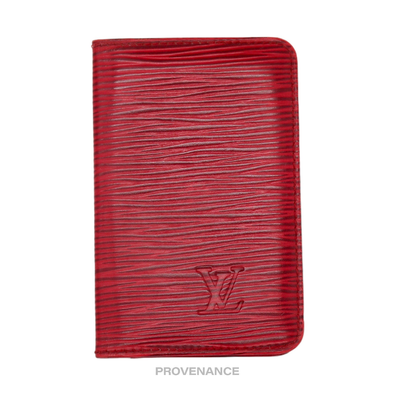 Louis Vuitton "MALLETIER" PO Wallet - Red Epi - 2