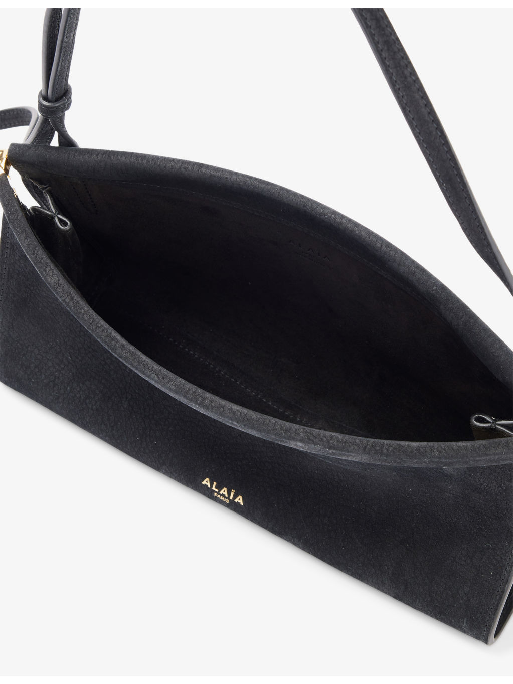 East West Magnetic-Frame Leather Shoulder Bag - 5