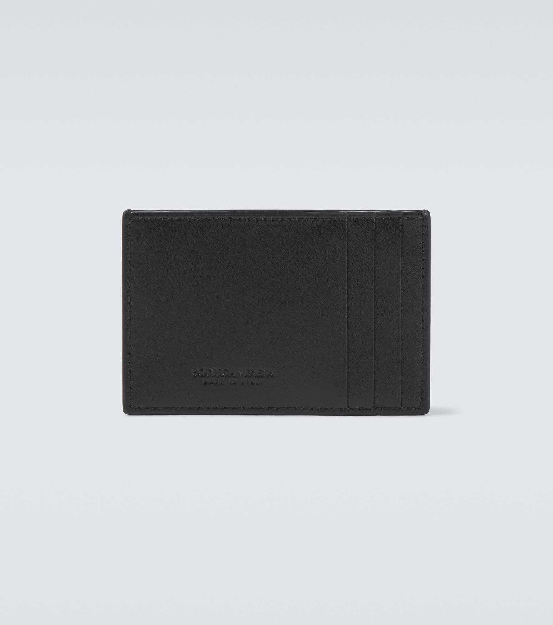 Intreccio leather card holder - 2