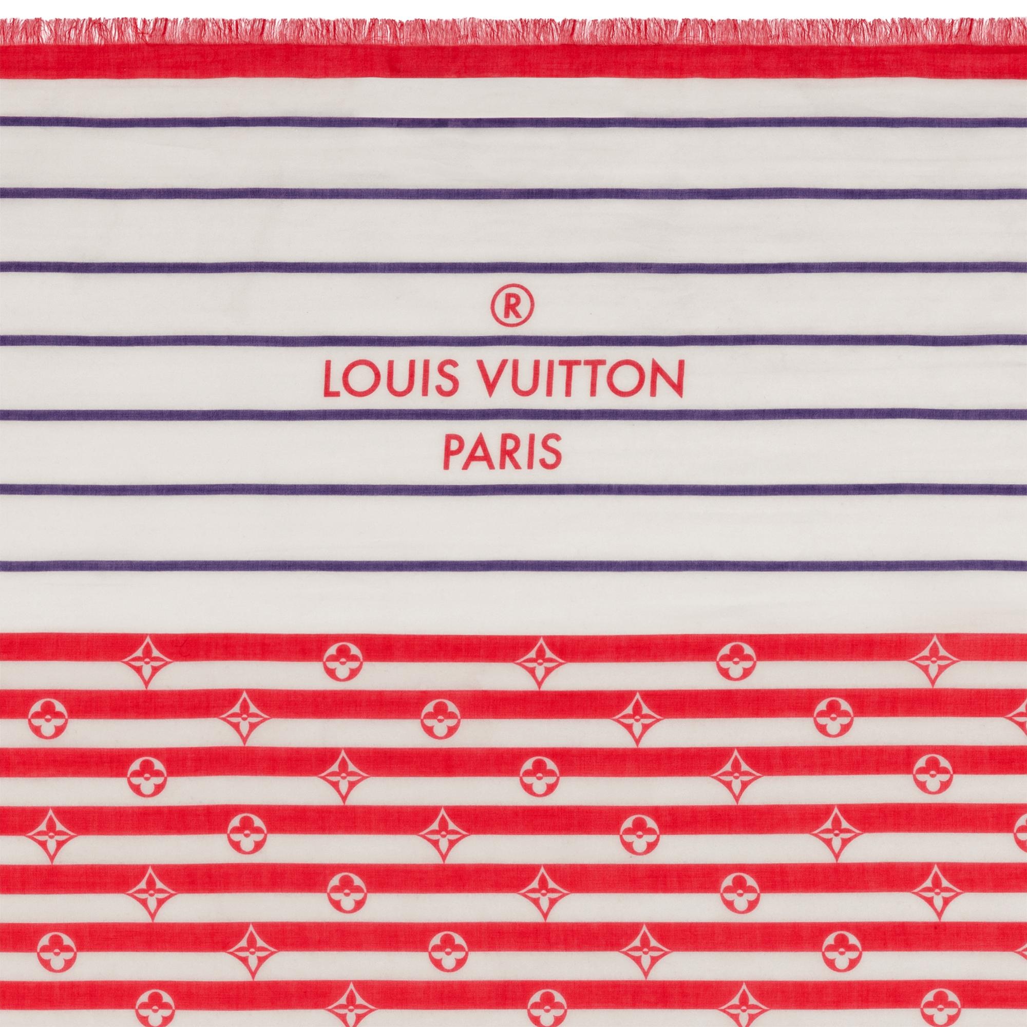 LV Escale Summer Stripes Pareo Stole - 5