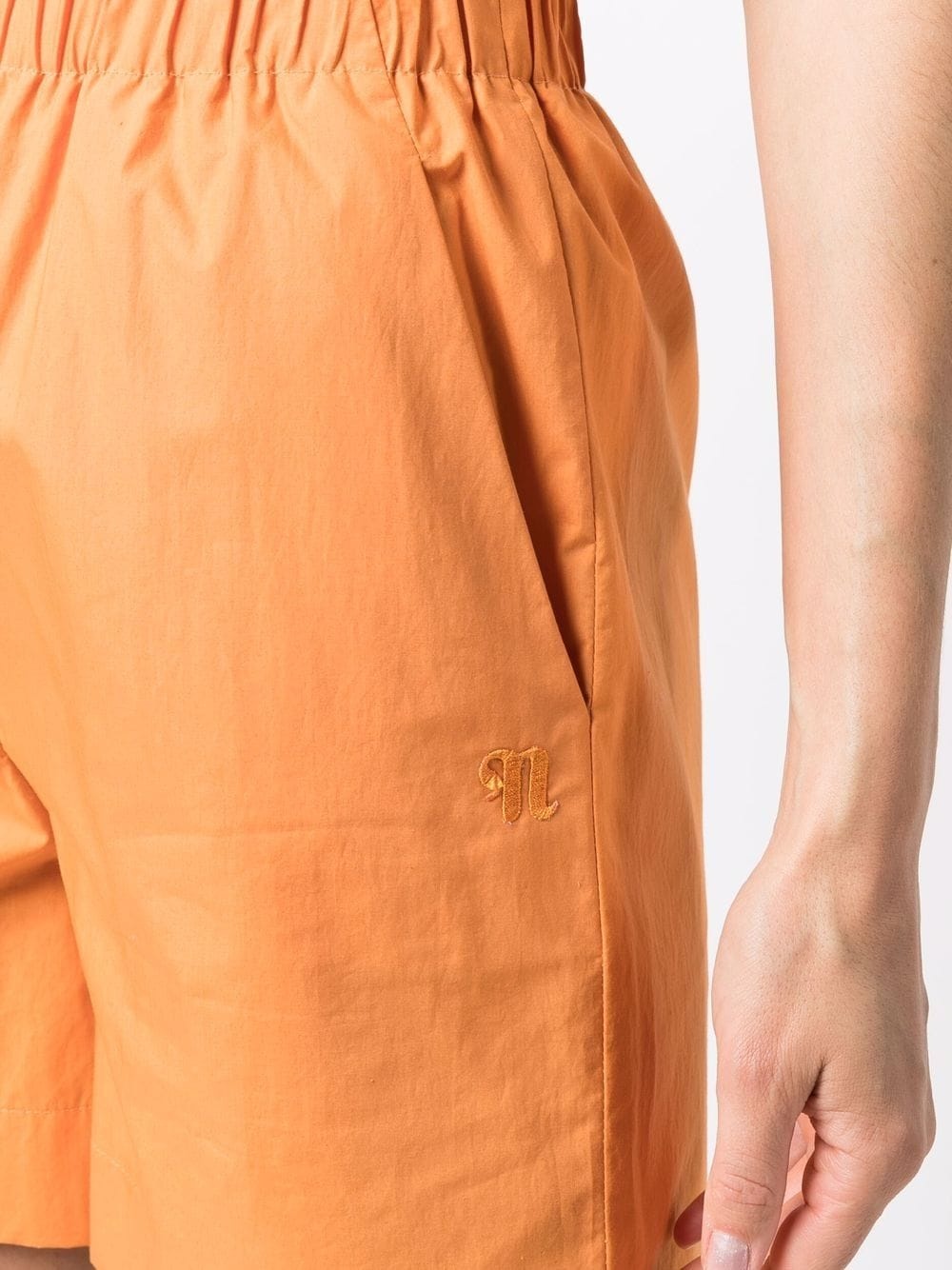 elasticated-waist cotton shorts - 5