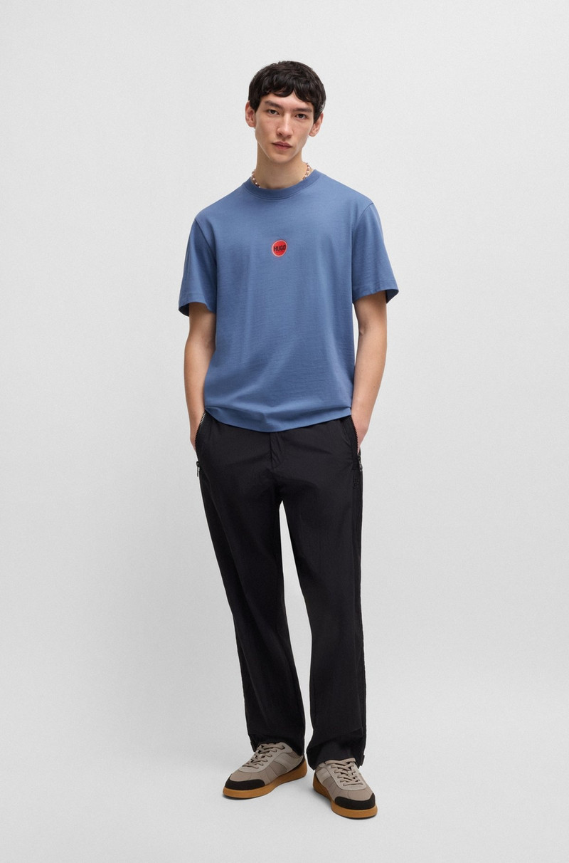 HUGO COTTON-JERSEY T-SHIRT WITH RACING LOGOS outlook