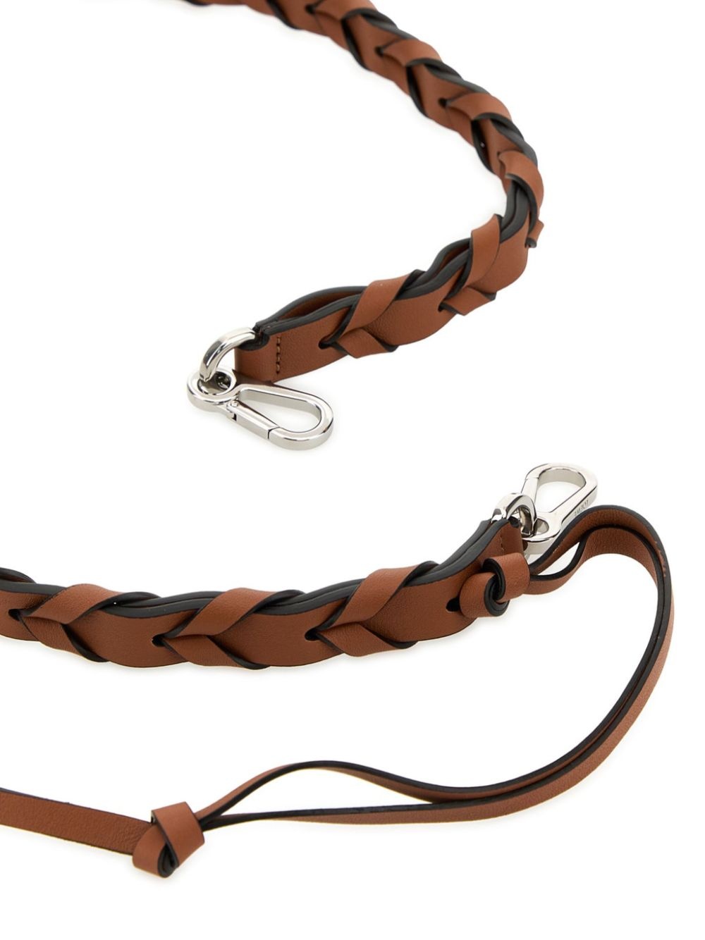 braided leather strap - 2