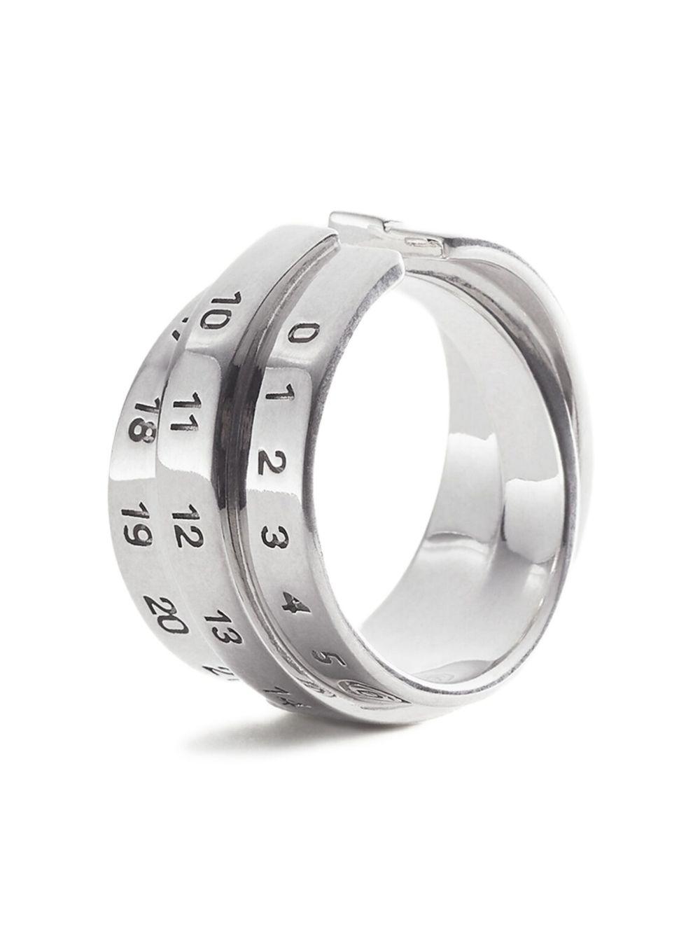Triple Logo Numeric Signature earring - 3
