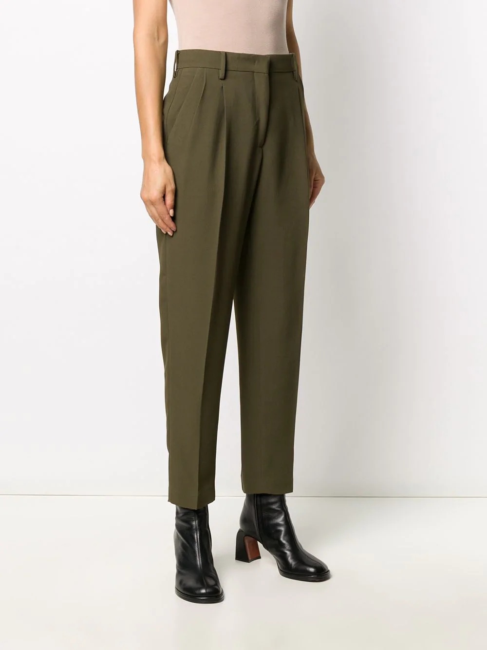 tapered-leg tailored trousers - 3