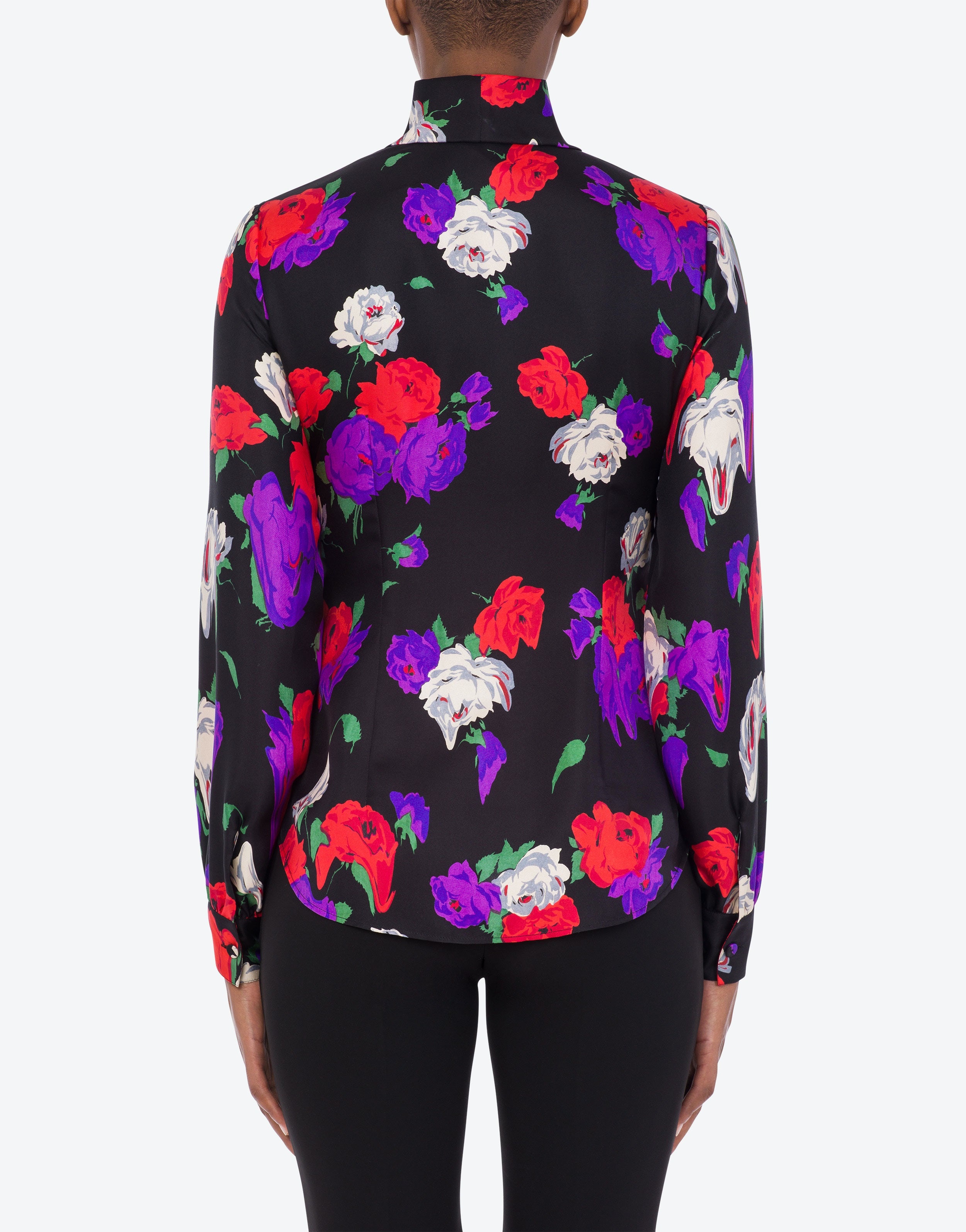 ALLOVER MORPHED FLOWERS TWILL SHIRT - 3