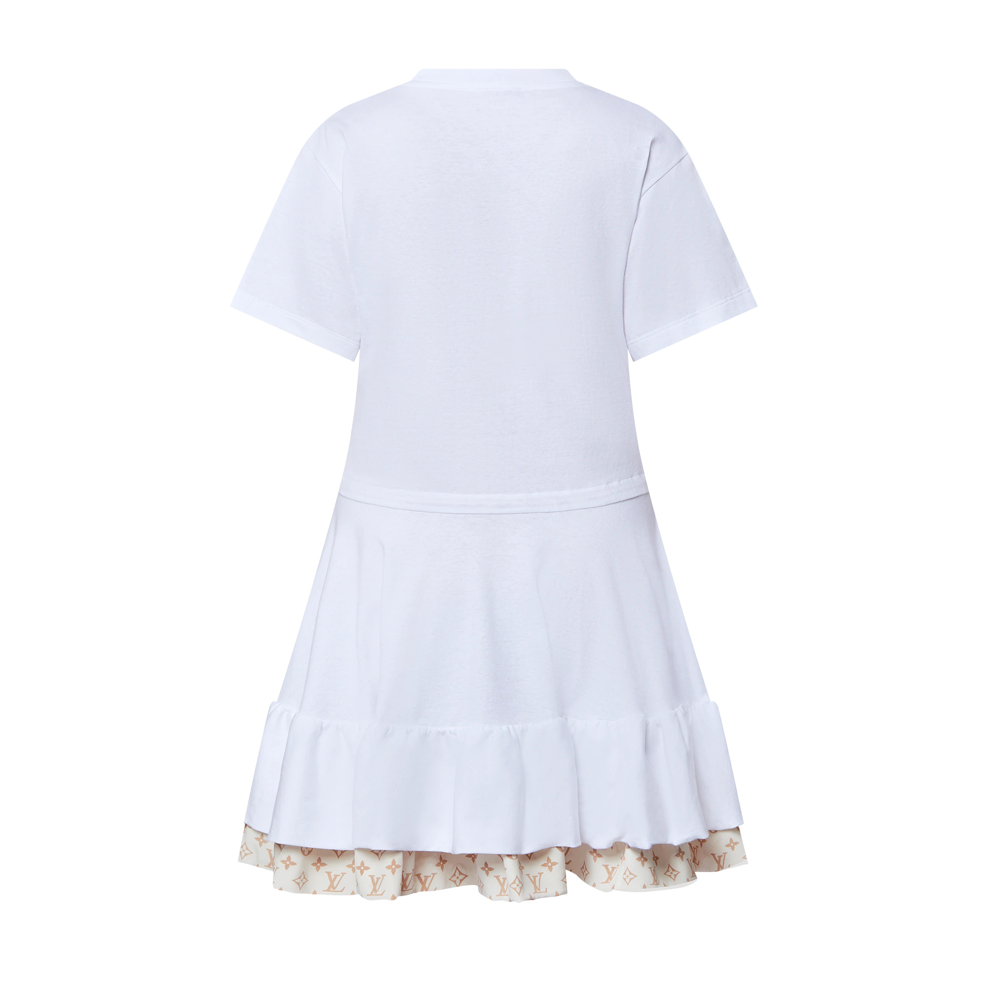 Monogram Flounce T-Shirt Dress - 2