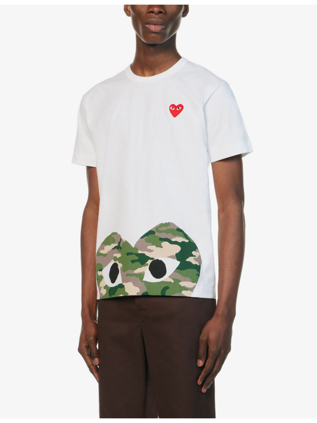 Heart-print cotton-jersey T-shirt - 4