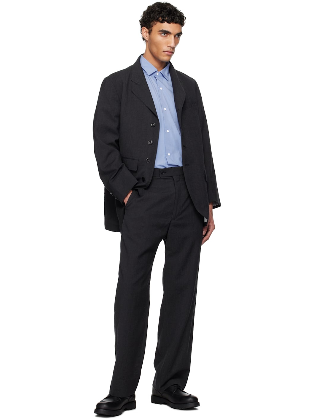 Gray Sack Blazer - 4
