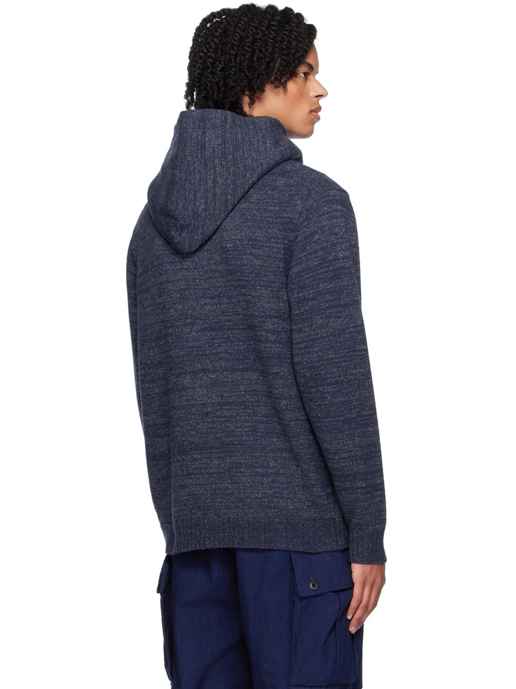 Navy Layered Hoodie - 3