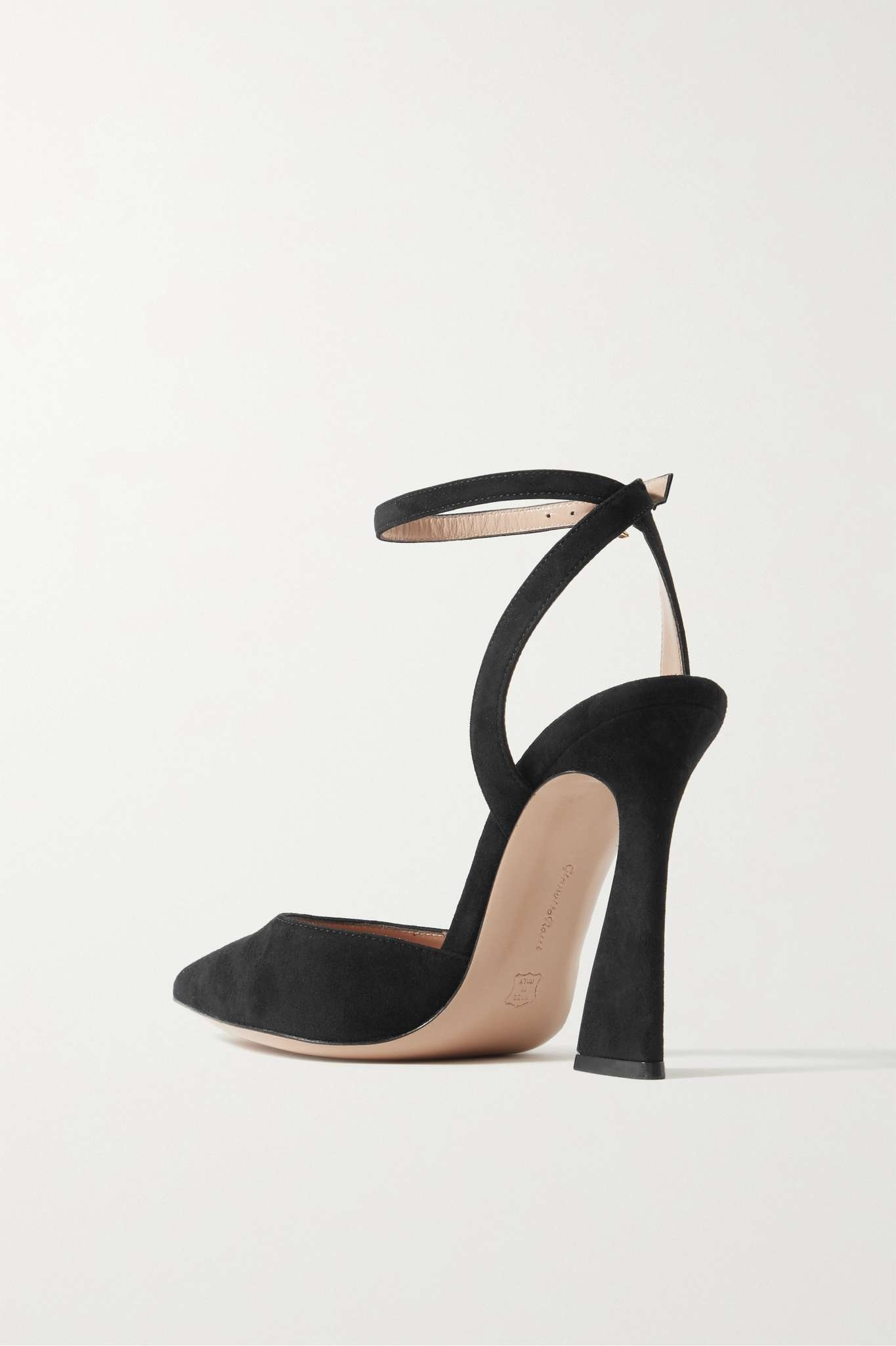 Aura D'Orsay 105 suede pumps - 3