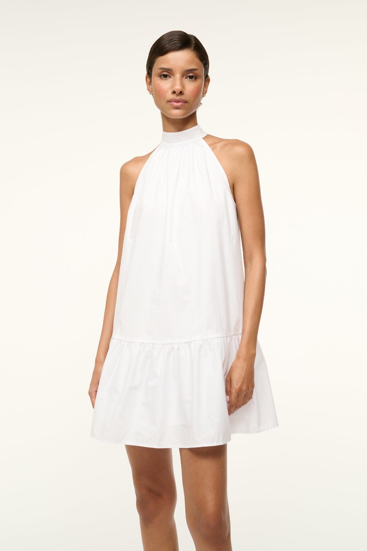 STAUD MARLOWE DRESS WHITE - 5