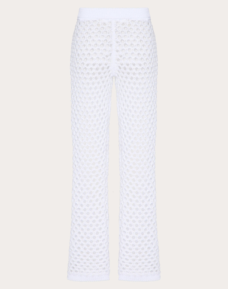 VISCOSE, LUREX AND SEQUIN PANTS - 1